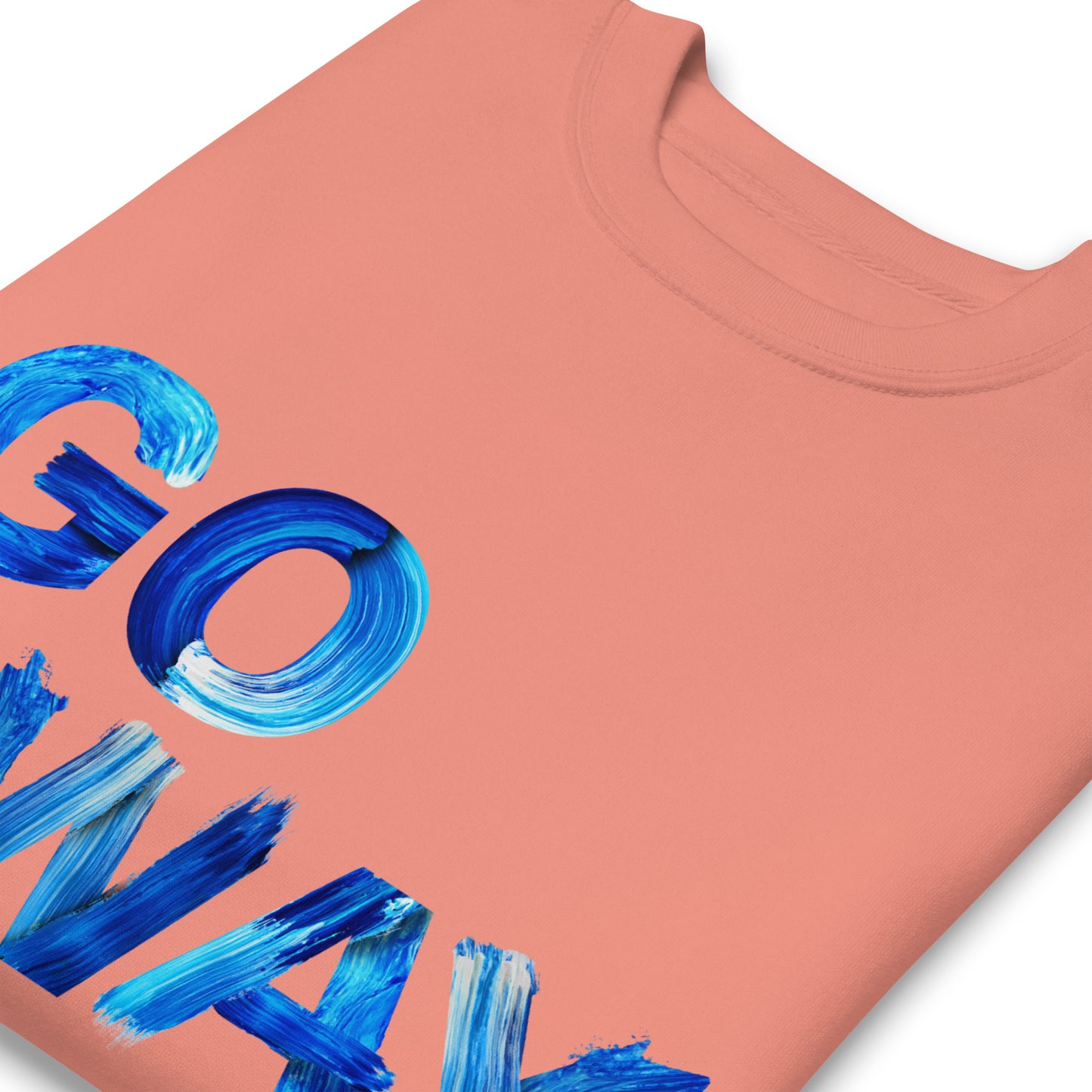 Go Away Unisex Premium Cotton Sweatshirt – Bold Statement Sweatshirt for Men and Women