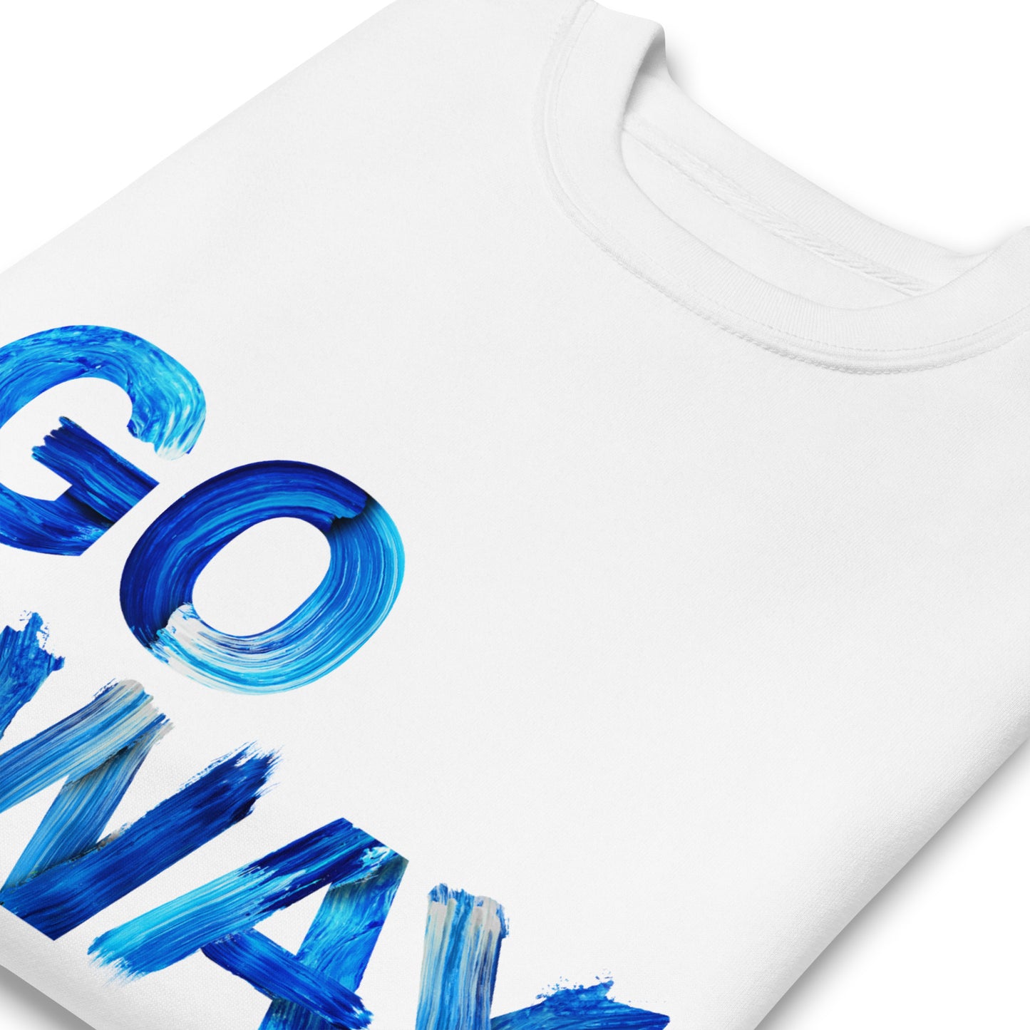 Go Away Unisex Premium Cotton Sweatshirt – Bold Statement Sweatshirt for Men and Women