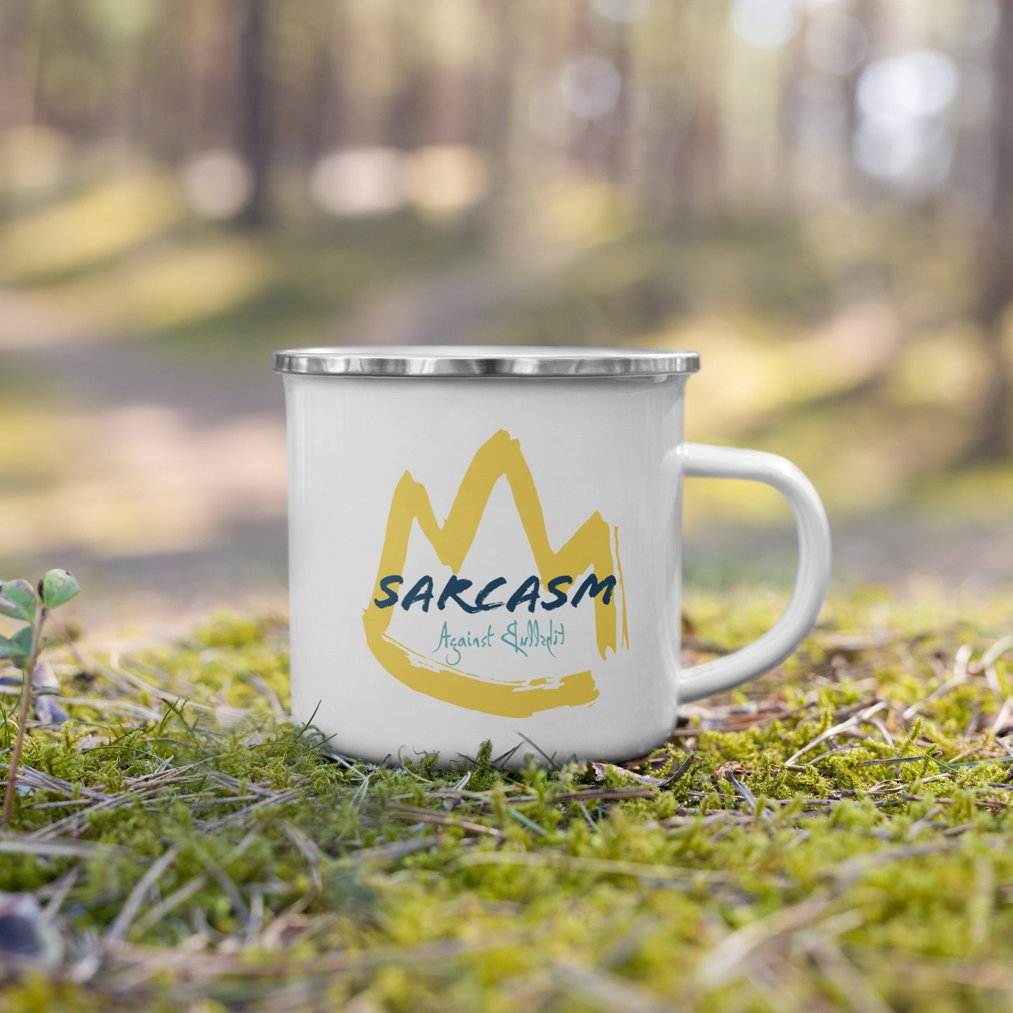Sarcasm Against Bull$h*t Enamel Mug