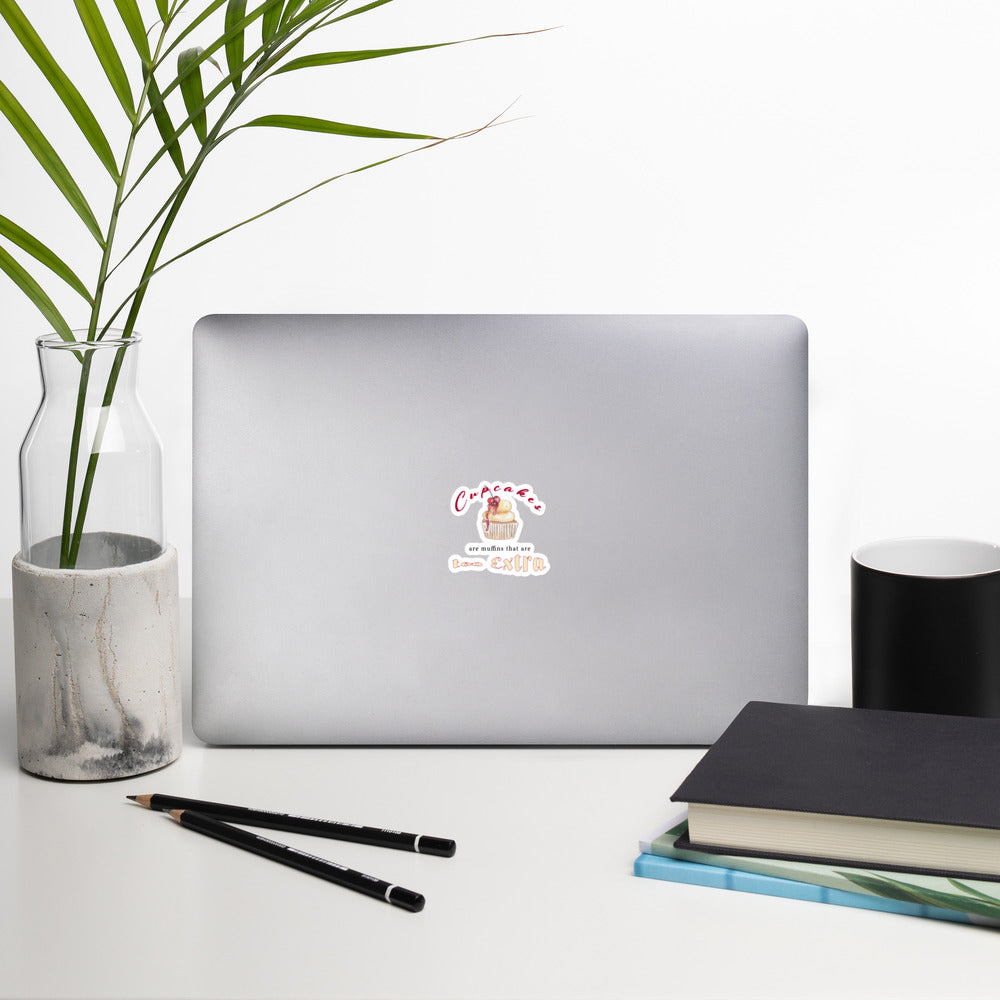 Cupcake Bubble-free sticker
