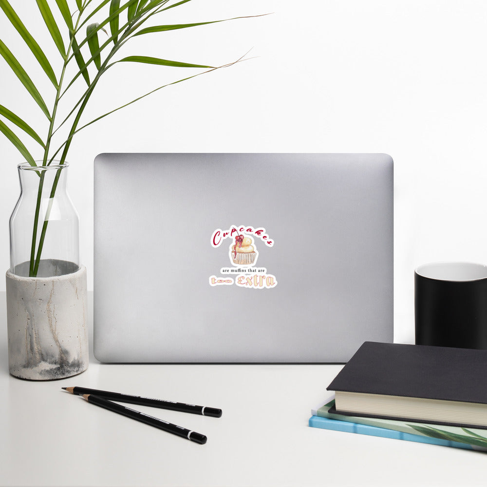 Cupcake Bubble-free sticker