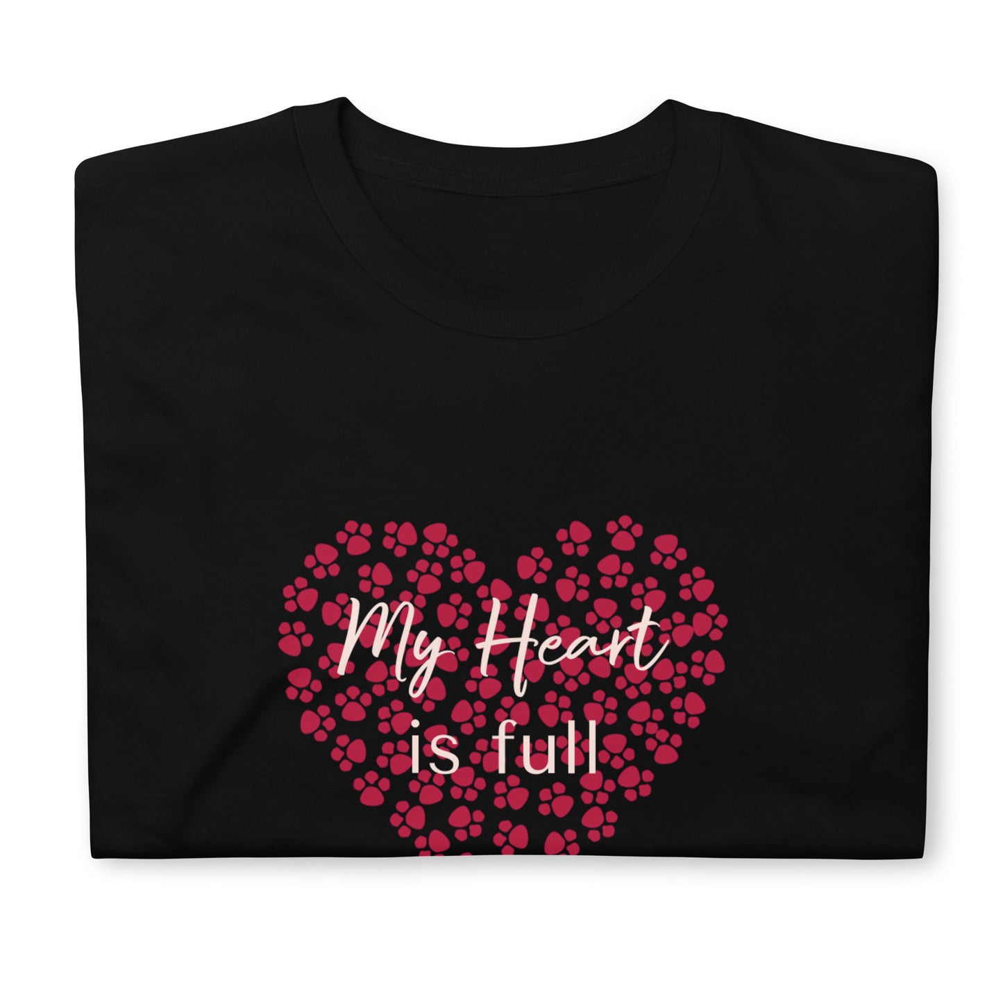 Valentine`s Day Paws Heart Unisex T-Shirt