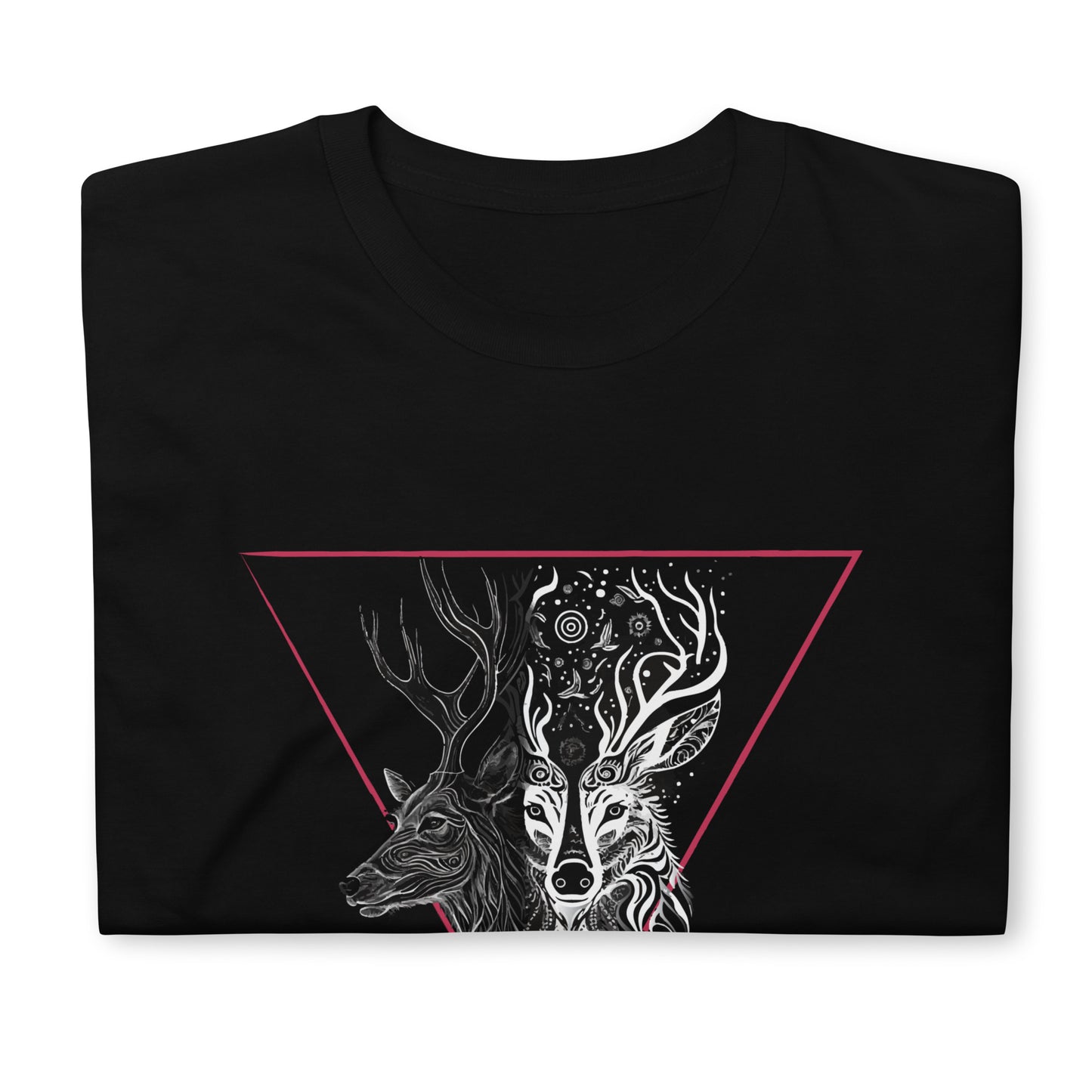 Mystical Deer Unisex T-shirt-Magenta