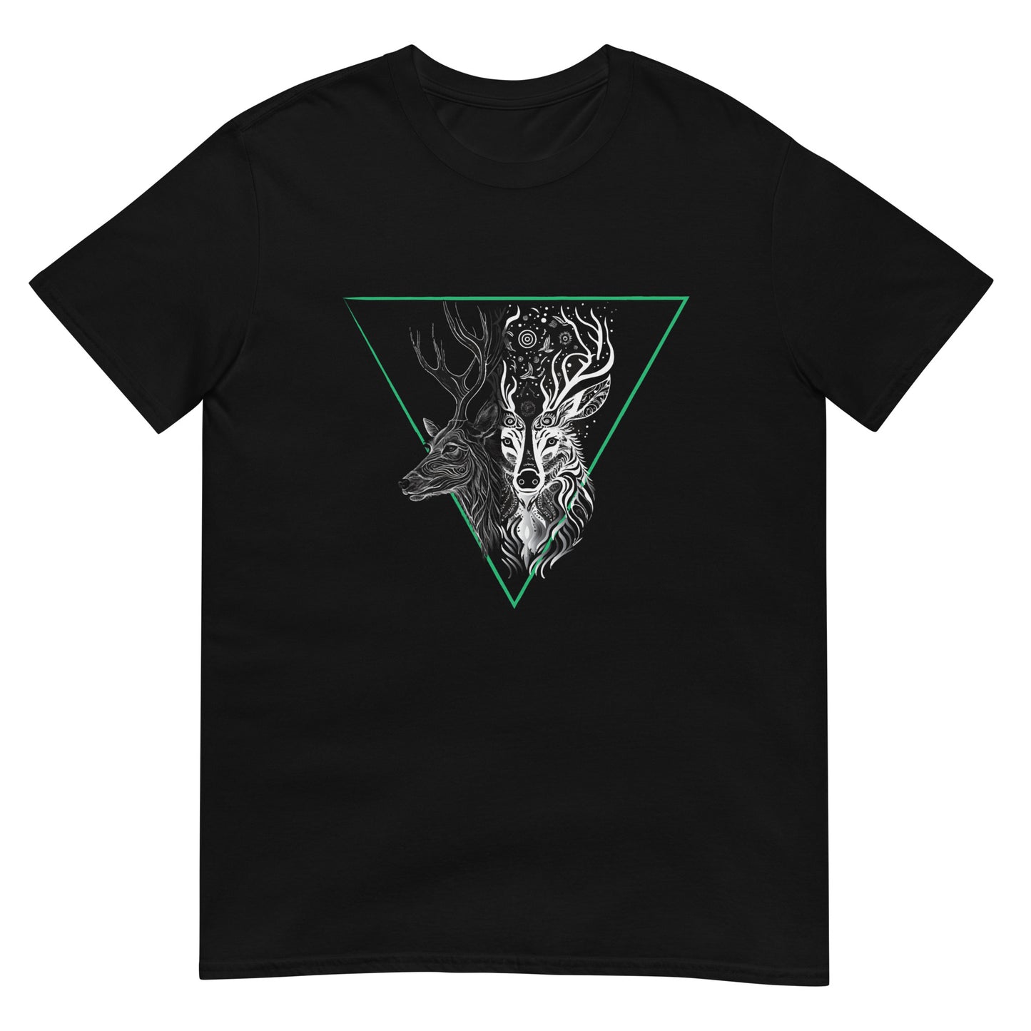 Mystical Deer Unisex T-shirt- Green