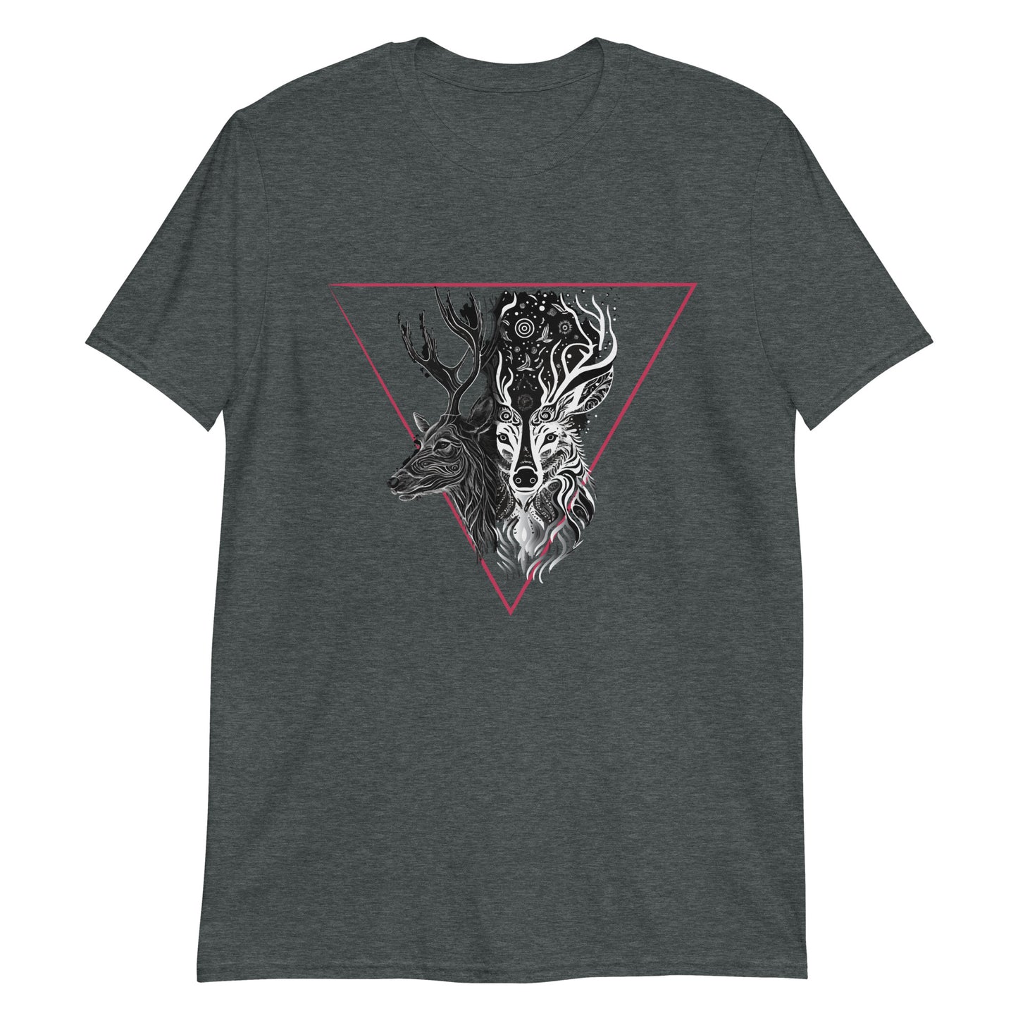 Mystical Deer Unisex T-shirt-Magenta