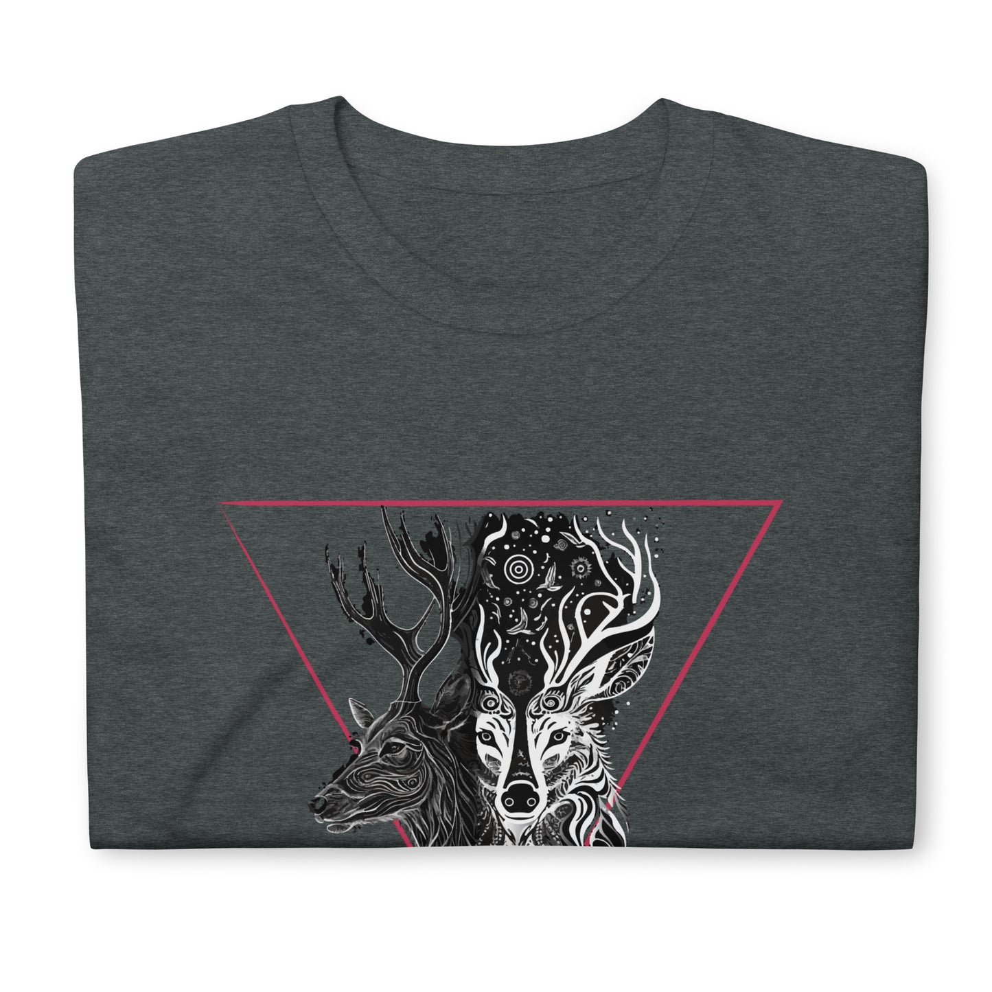 Mystical Deer Unisex T-shirt-Magenta