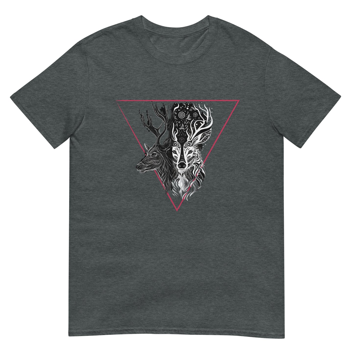Mystical Deer Unisex T-shirt-Magenta