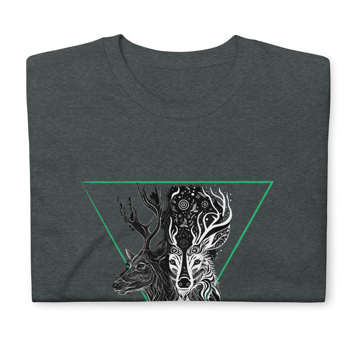 Mystical Deer Unisex T-shirt- Green