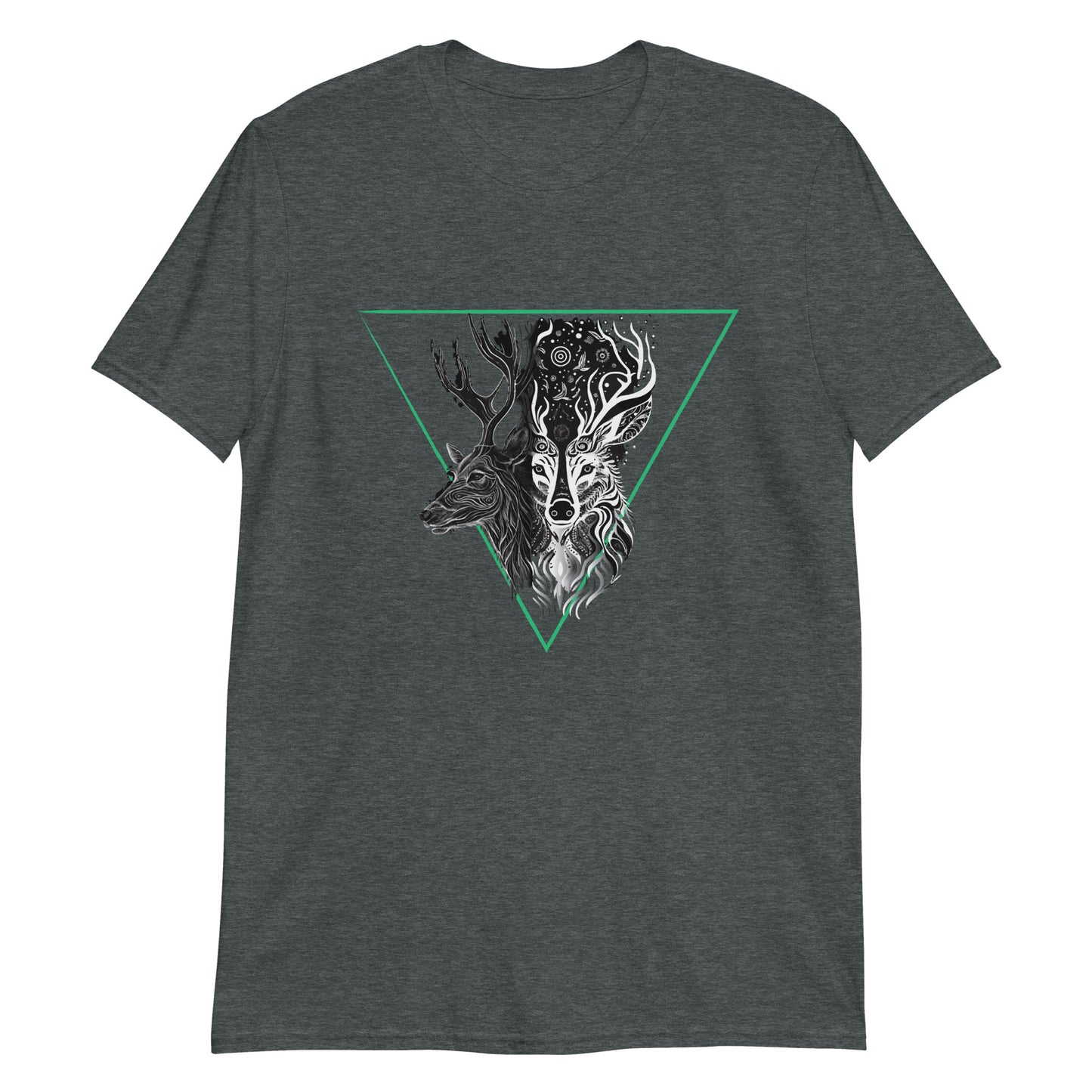 Mystical Deer Unisex T-shirt- Green