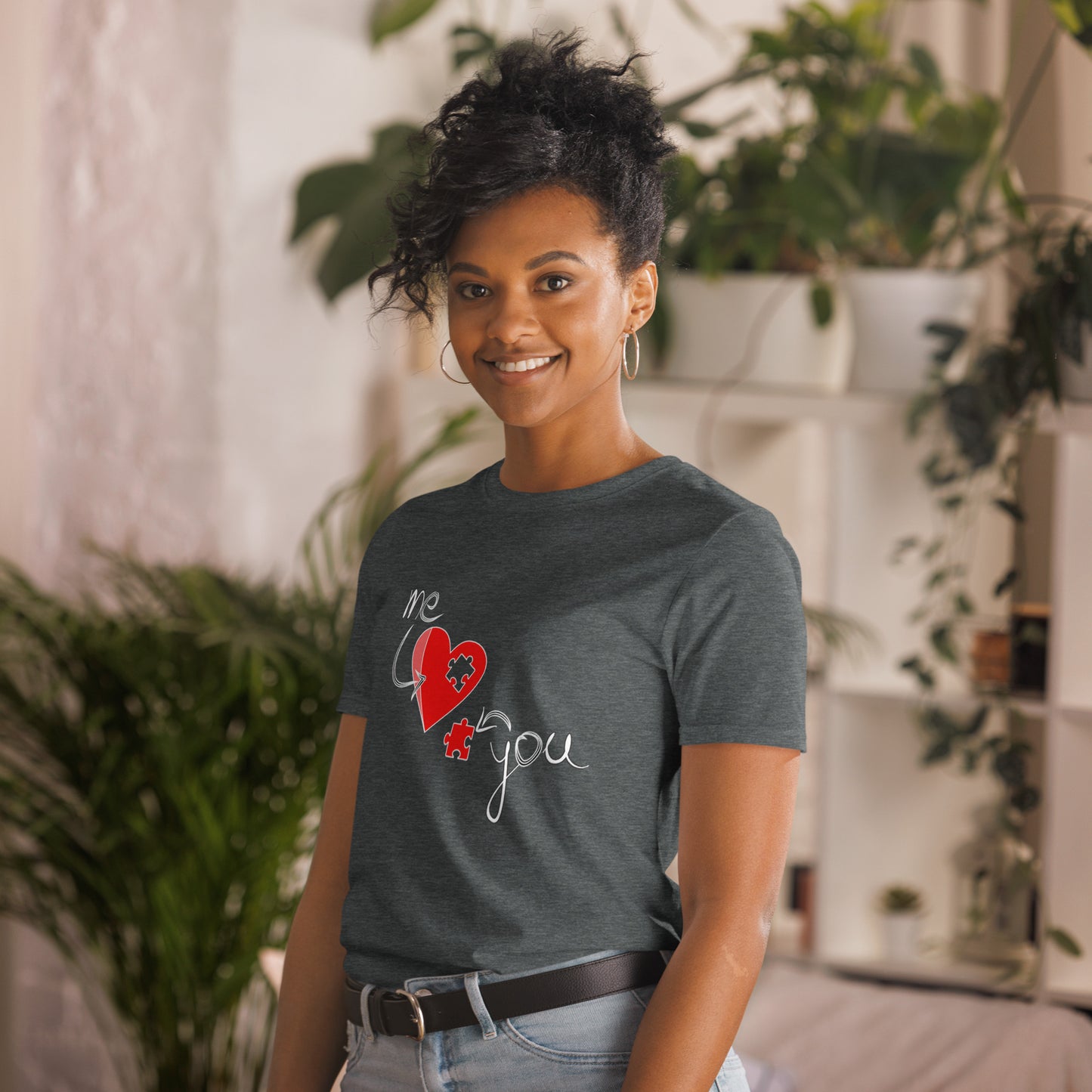Valentine`s Day Piece of the Puzzle Unisex T-shirt
