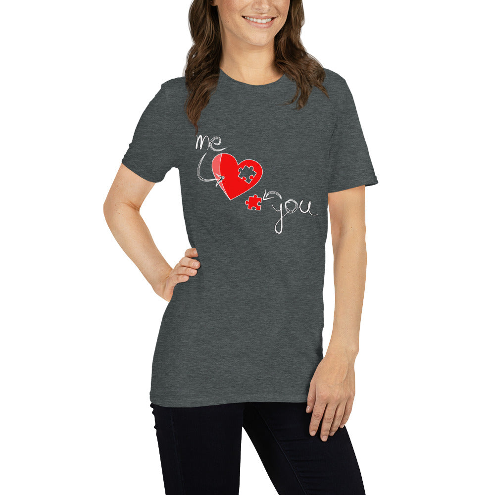 Valentine`s Day Piece of the Puzzle Unisex T-shirt
