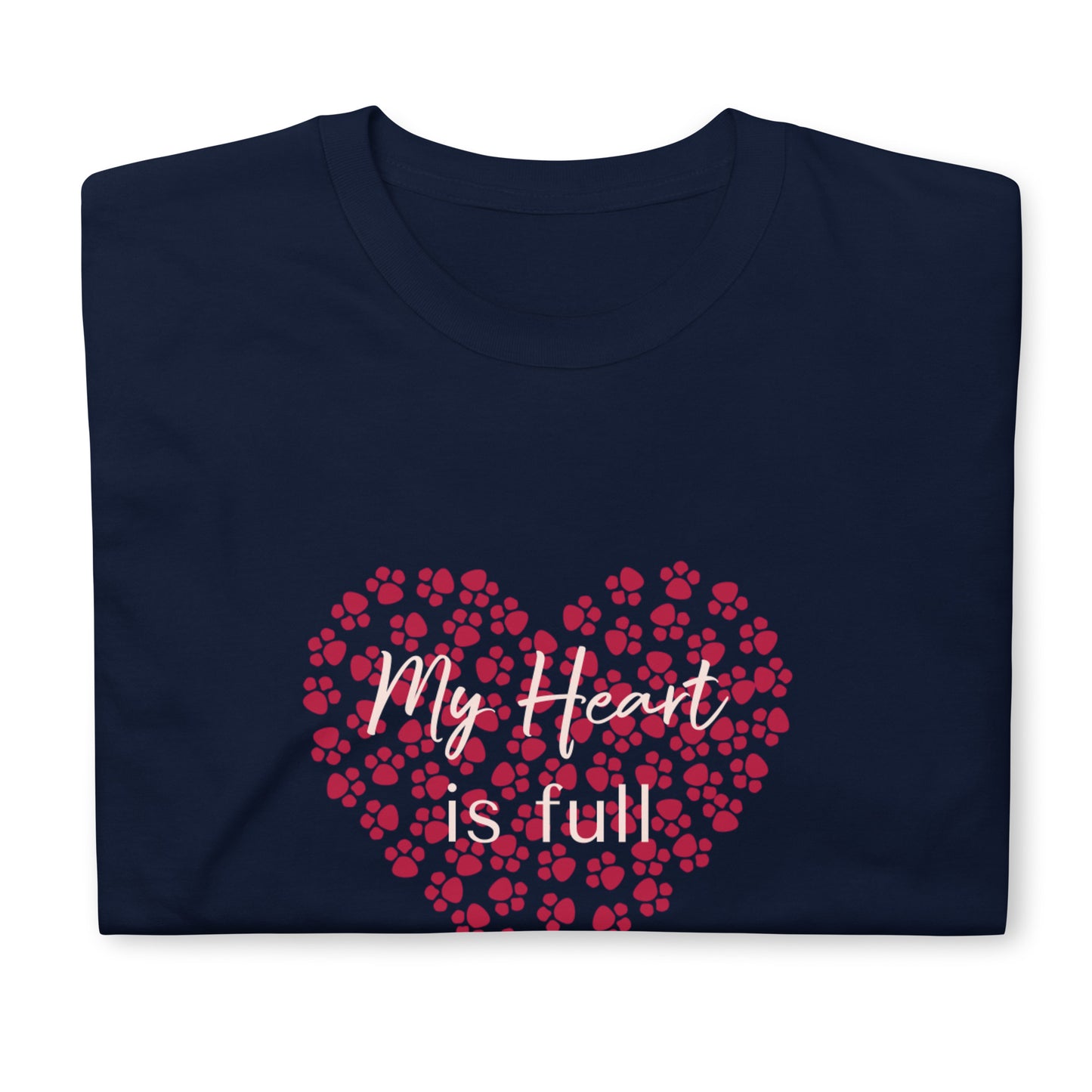 Valentine`s Day Paws Heart Unisex T-Shirt