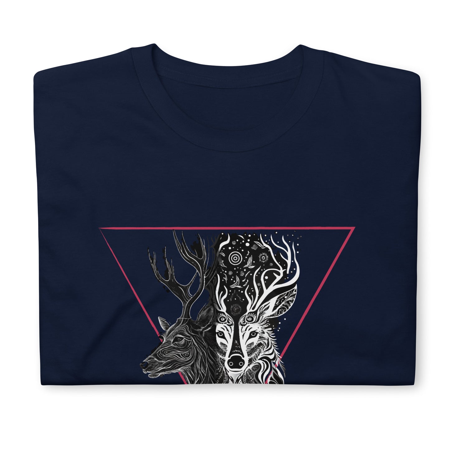 Mystical Deer Unisex T-shirt-Magenta