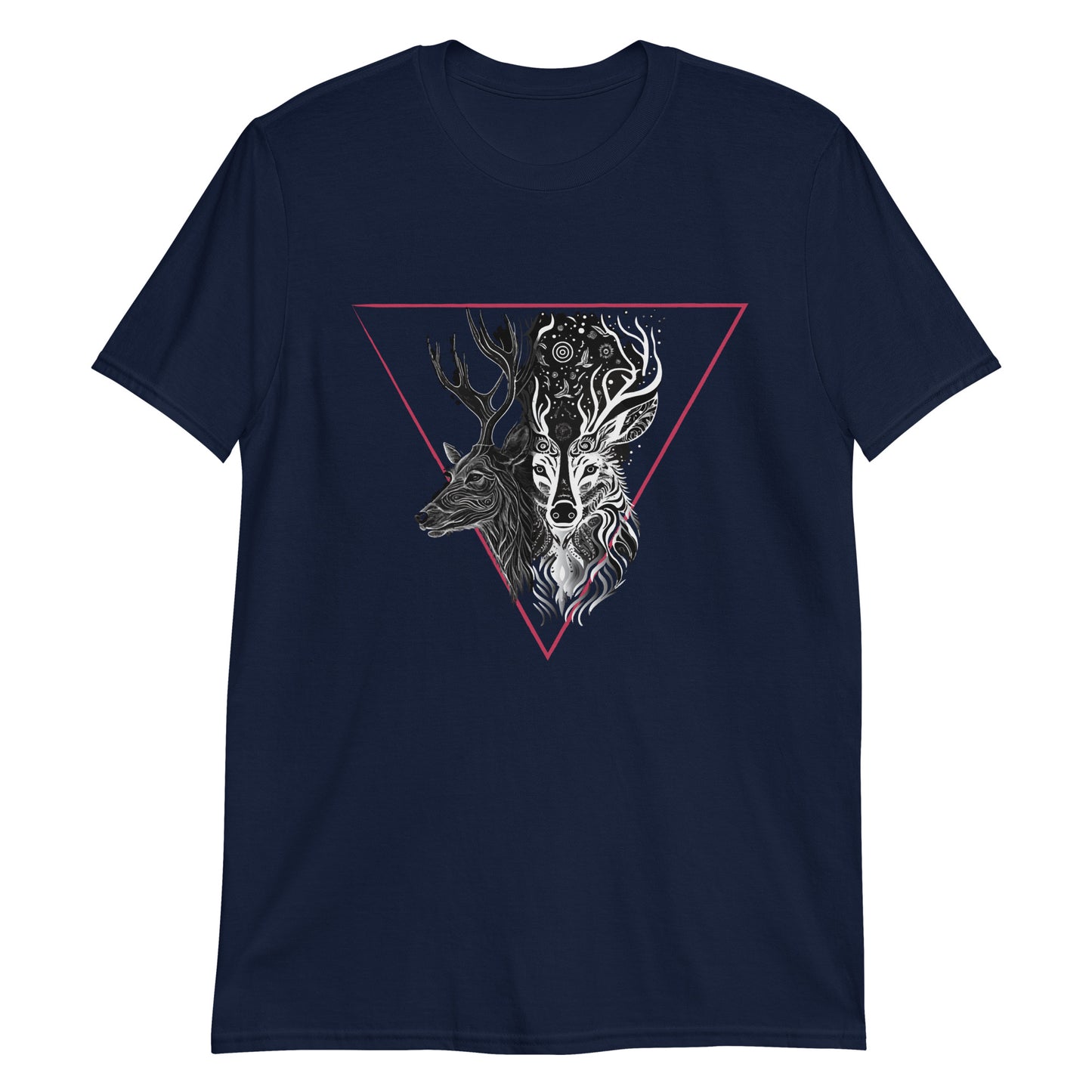 Mystical Deer Unisex T-shirt-Magenta