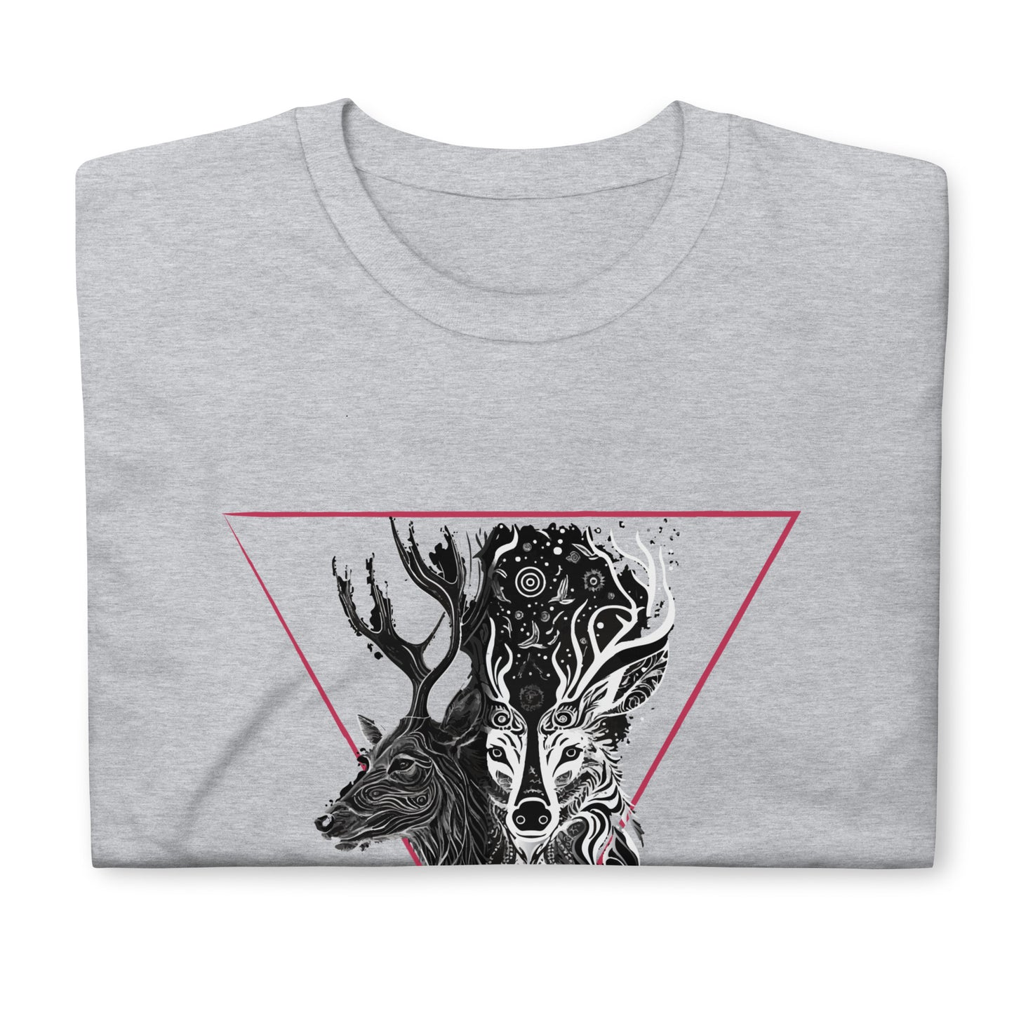 Mystical Deer Unisex T-shirt-Magenta