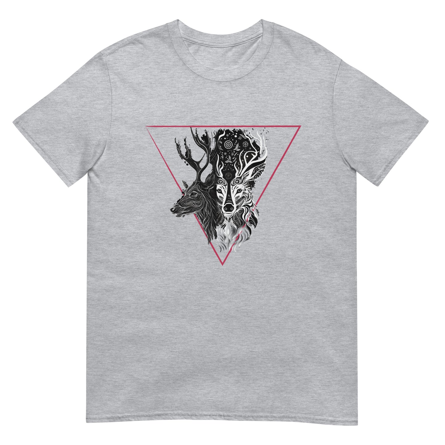 Mystical Deer Unisex T-shirt-Magenta