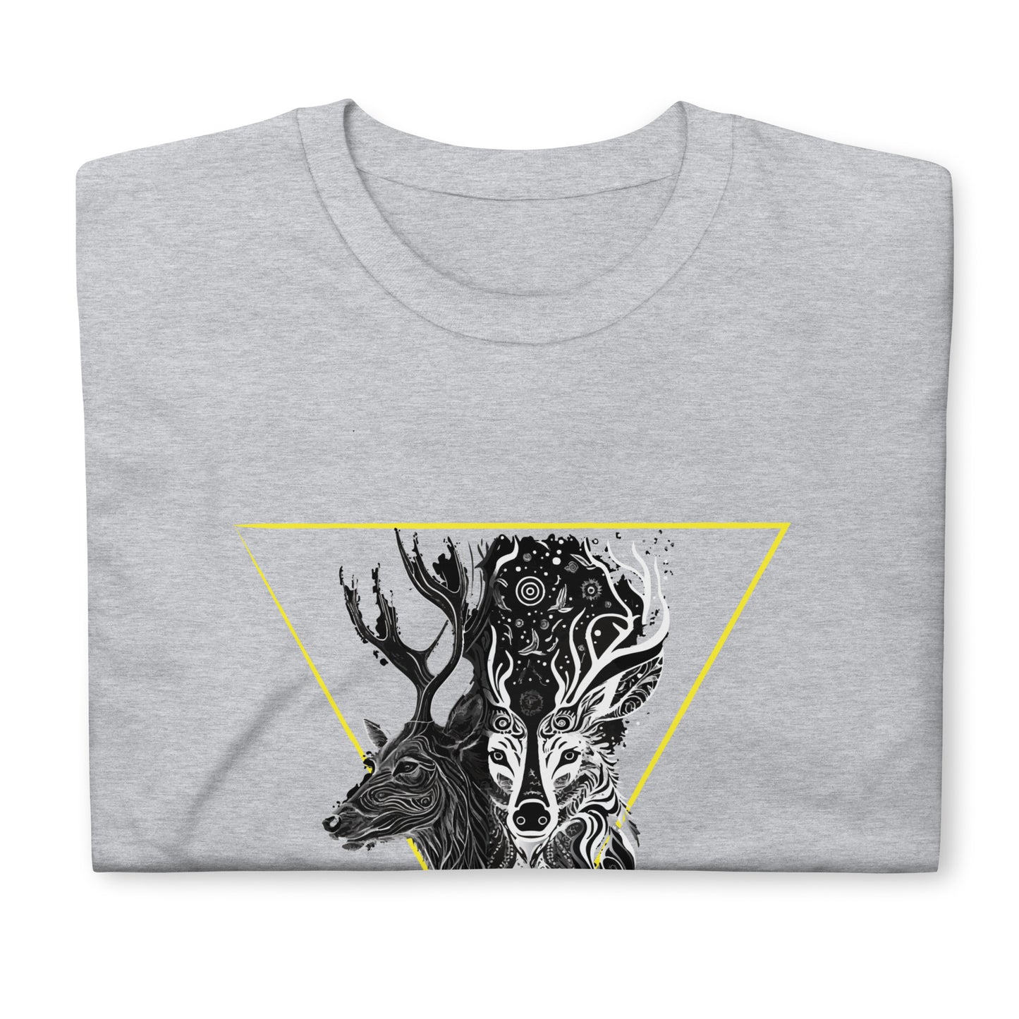 Mystical Deer Unisex T-shirt-Yellow