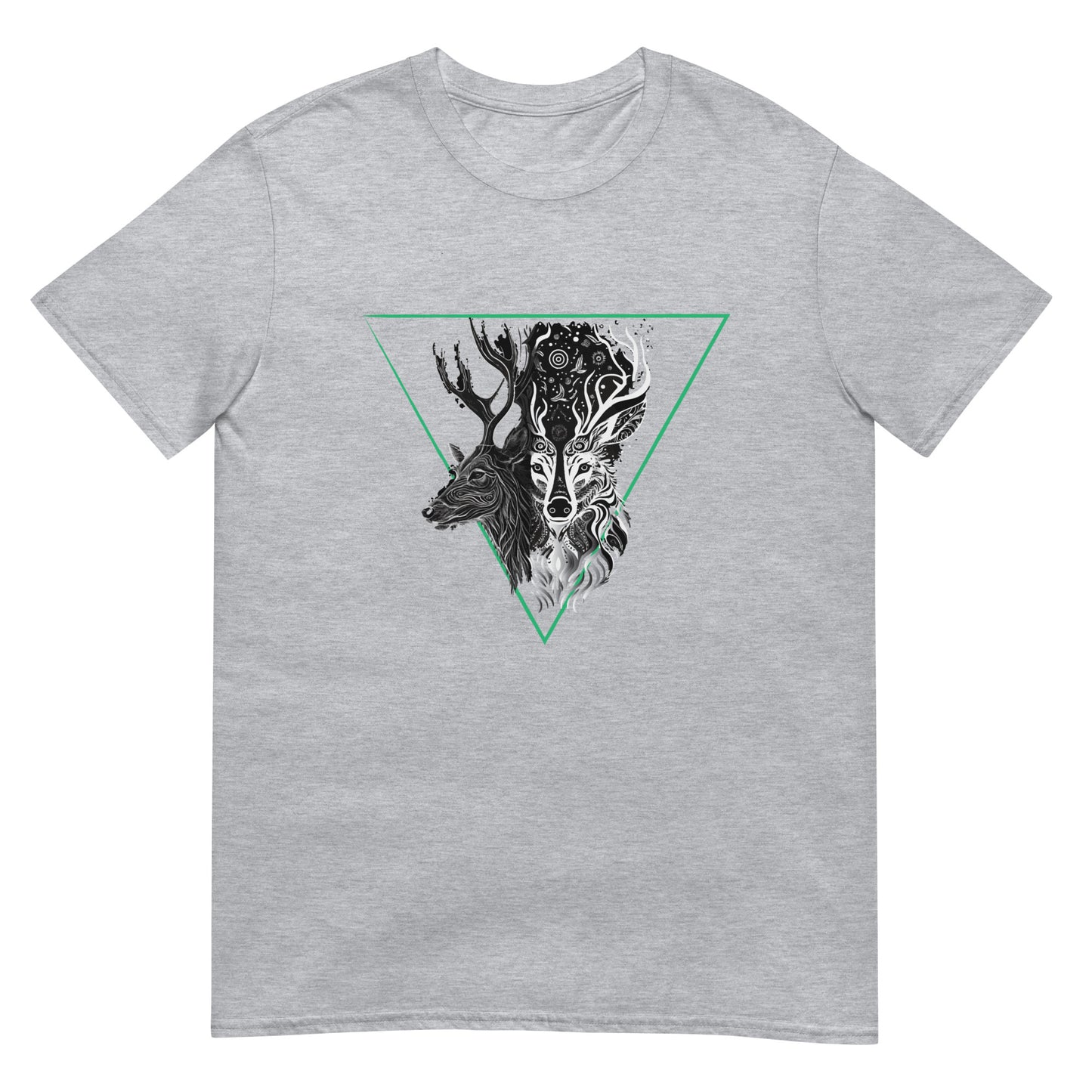 Mystical Deer Unisex T-shirt- Green