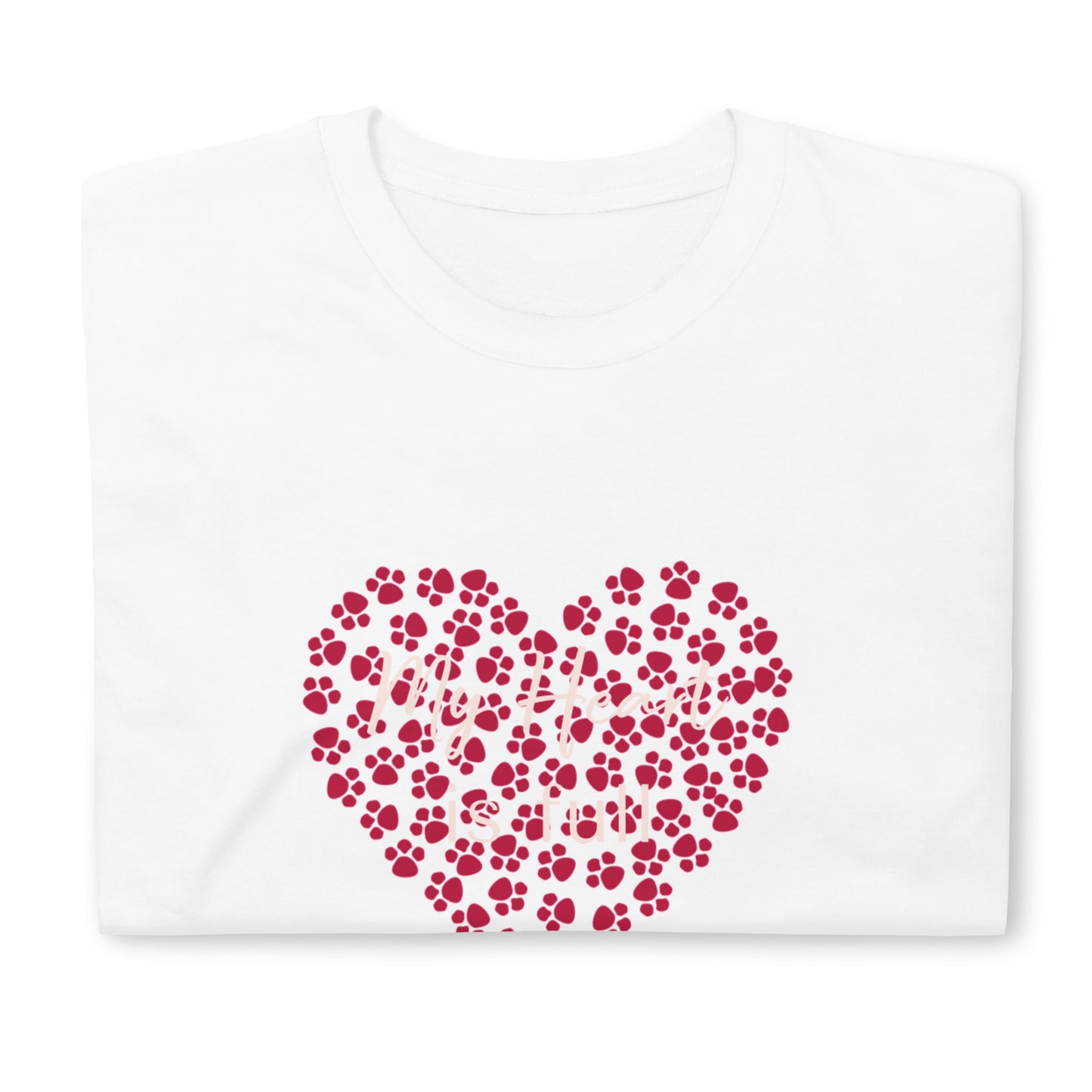 Valentine`s Day Paws Heart Unisex T-Shirt