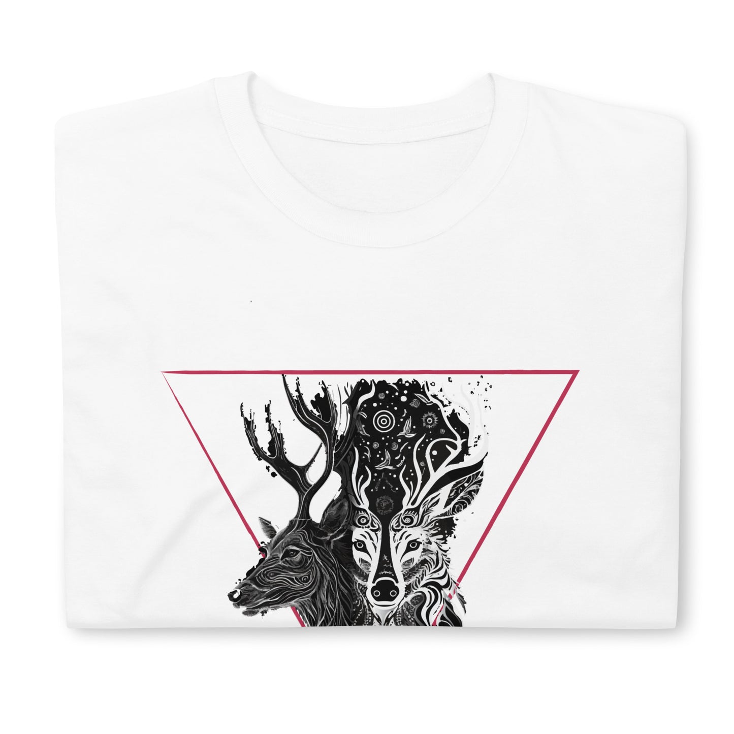 Mystical Deer Unisex T-shirt-Magenta