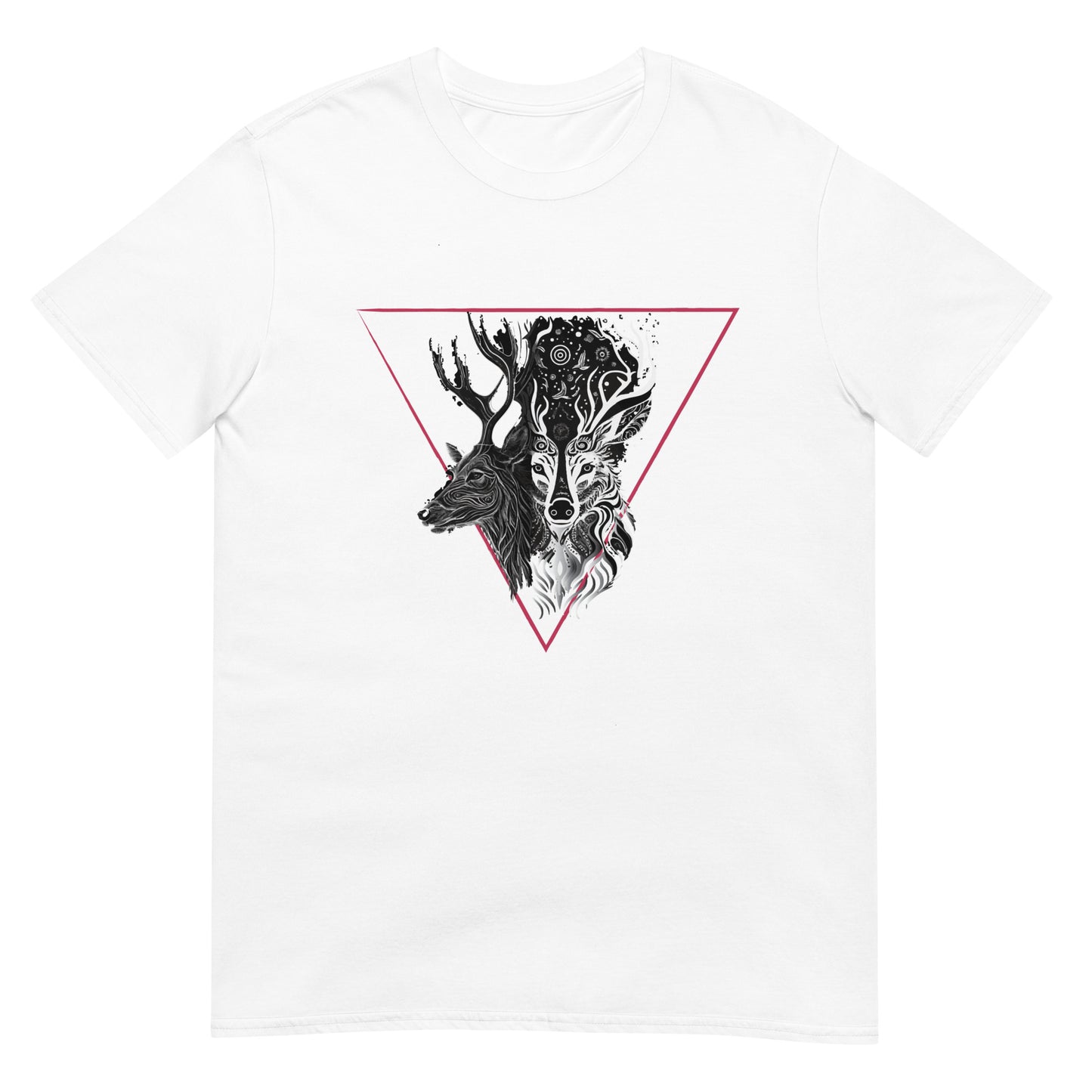 Mystical Deer Unisex T-shirt-Magenta