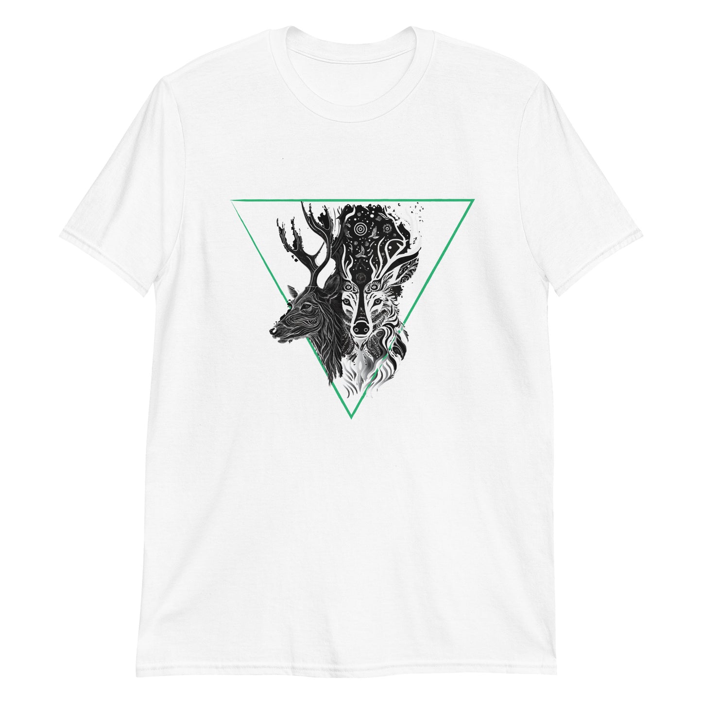 Mystical Deer Unisex T-shirt- Green