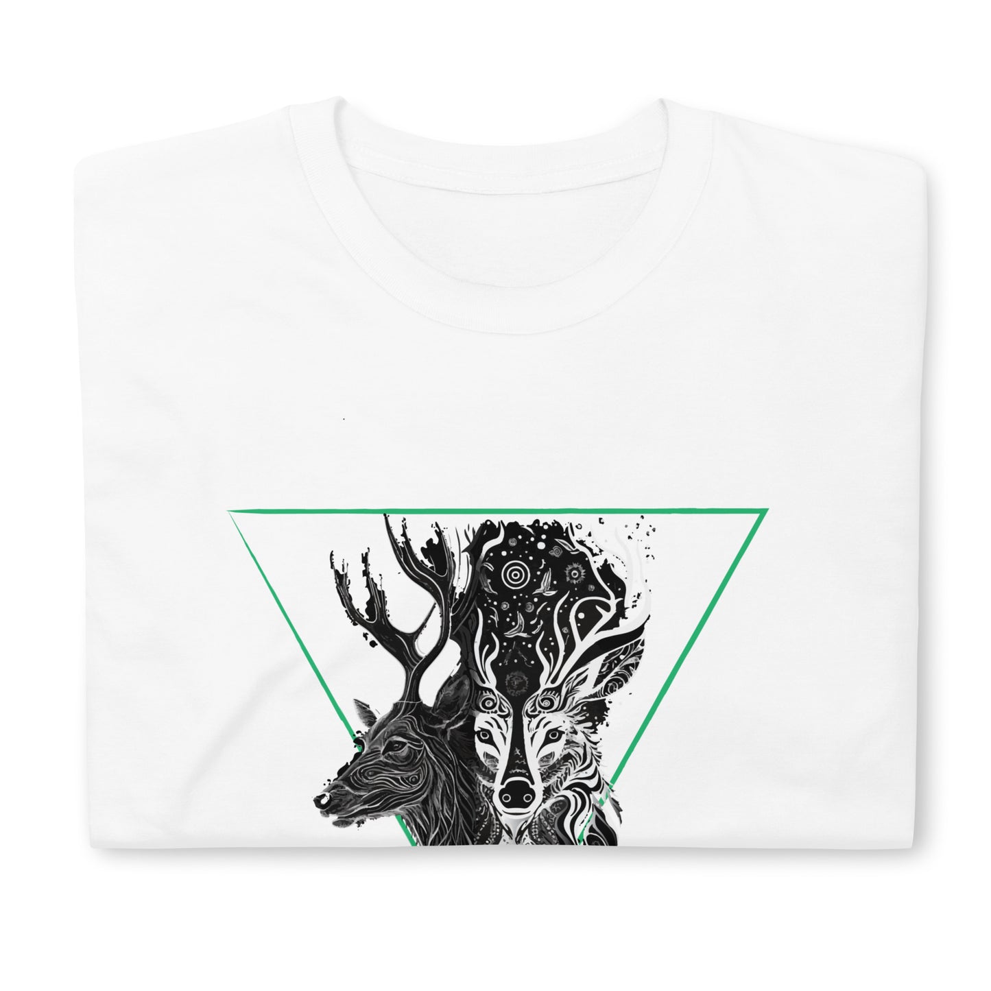 Mystical Deer Unisex T-shirt- Green