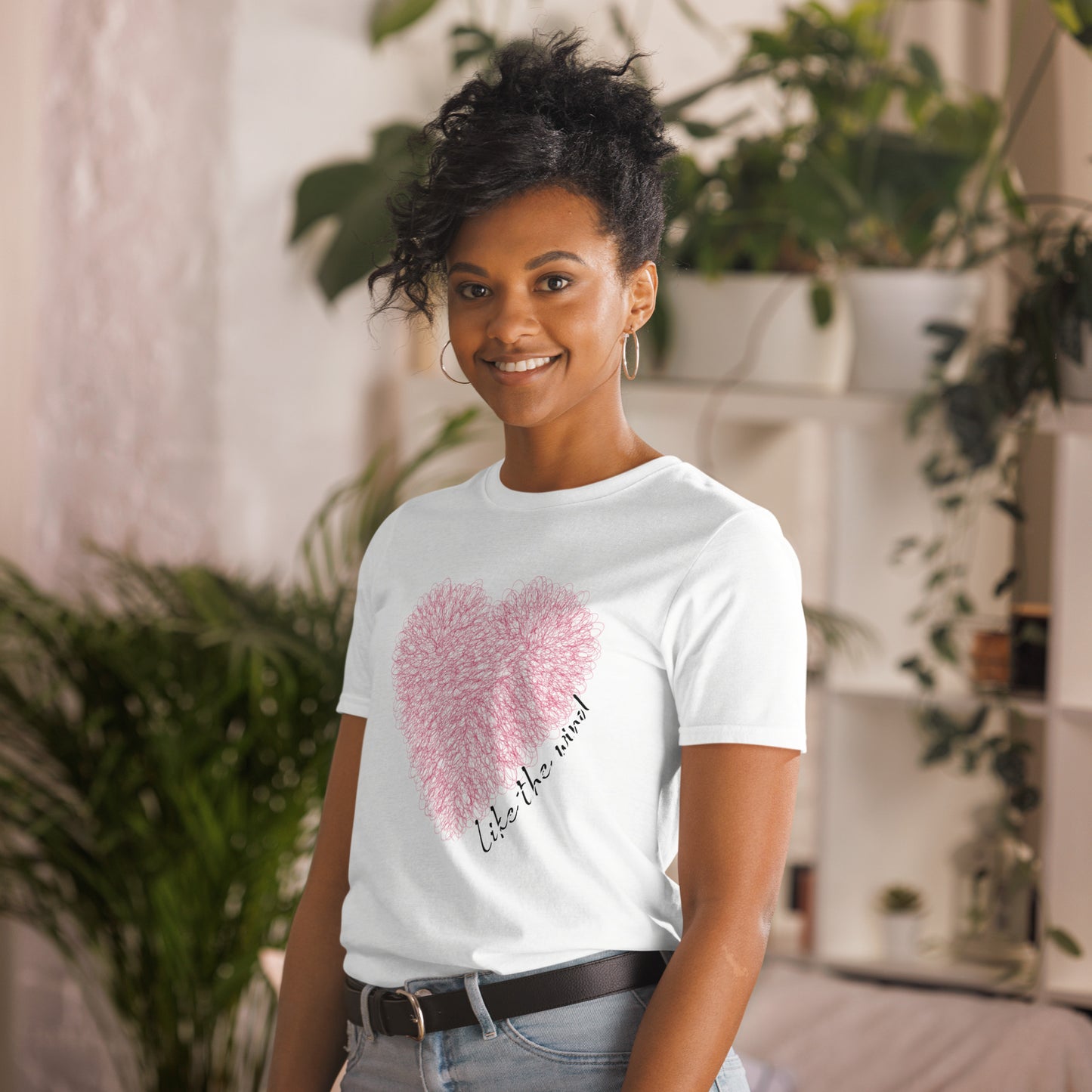 Valentine`s Day Like the Wind Heart Unisex T-shirt
