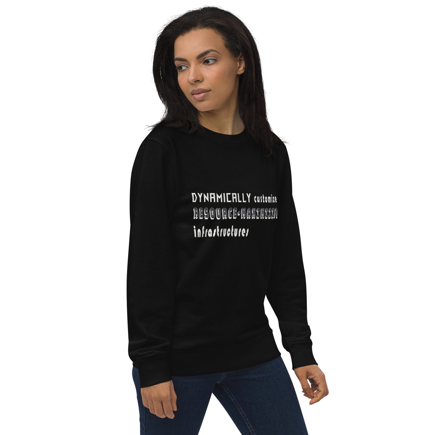 Dynamically Customize Infrastructure Office Fun Unisex Organic Sweatshirt