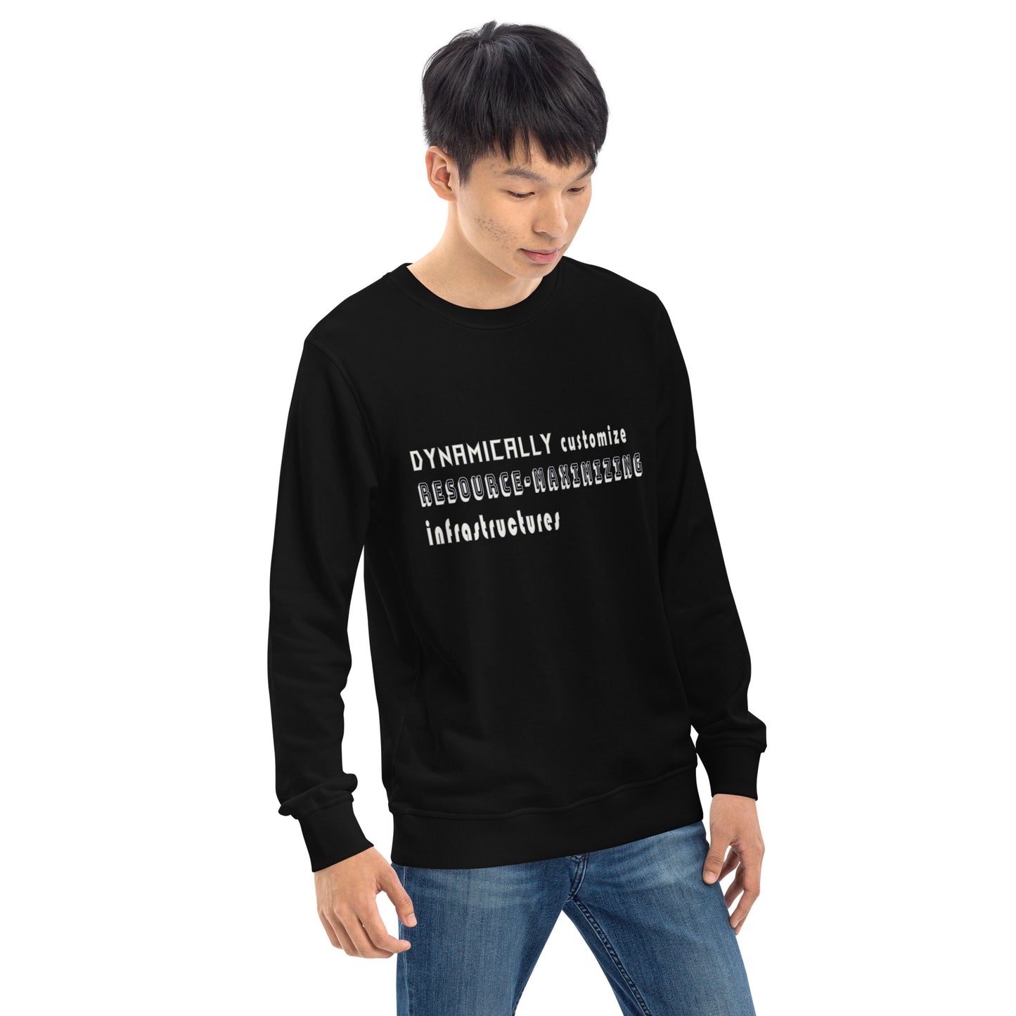 Dynamically Customize Infrastructure Office Fun Unisex Organic Sweatshirt