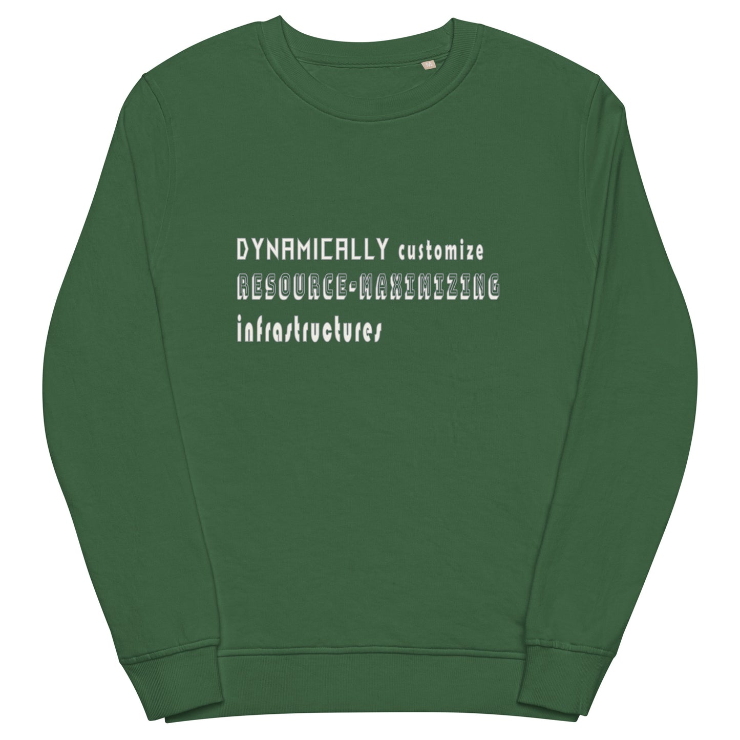 Dynamically Customize Infrastructure Office Fun Unisex Organic Sweatshirt