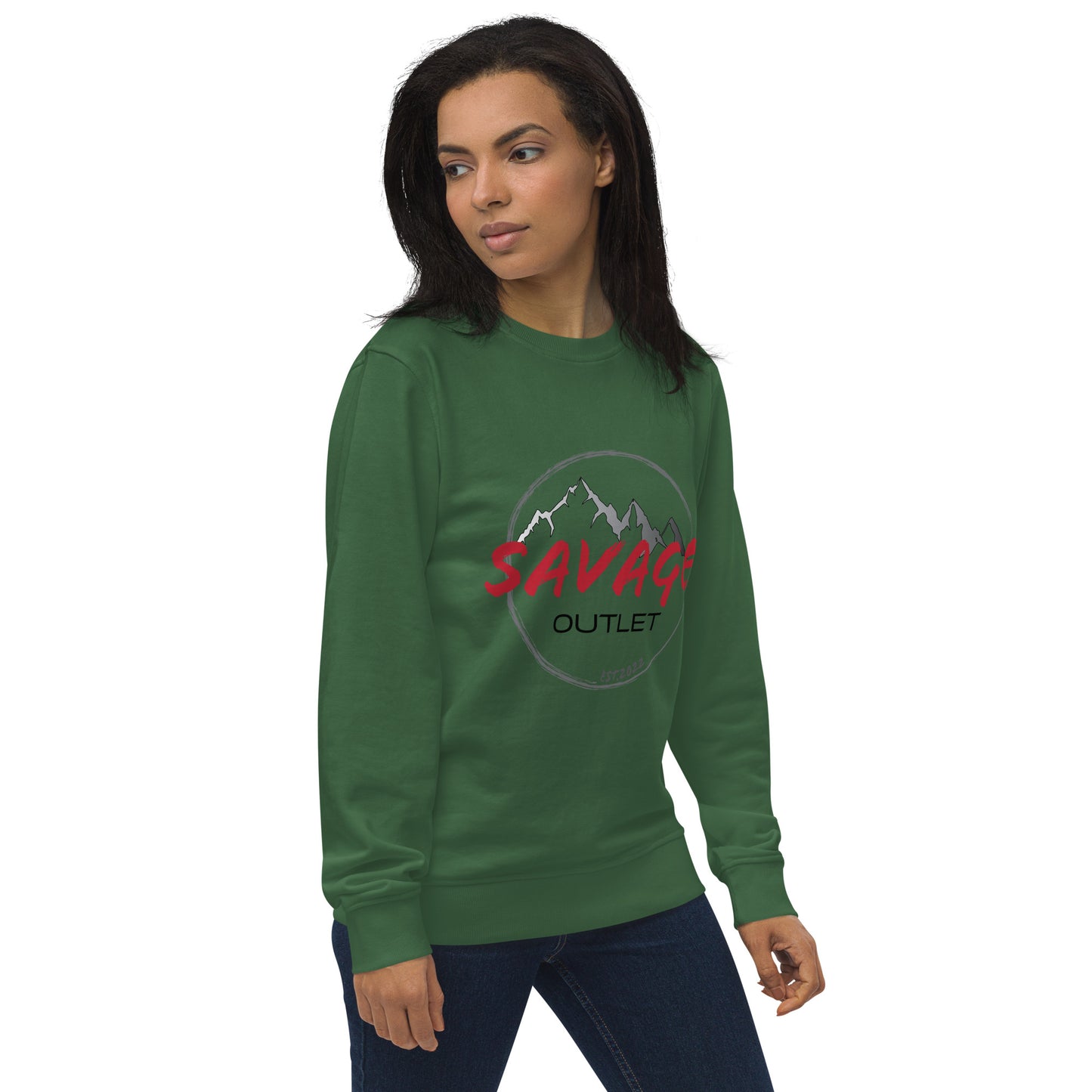 Savage Logo Standard Unisex Organic Sweatshirt
