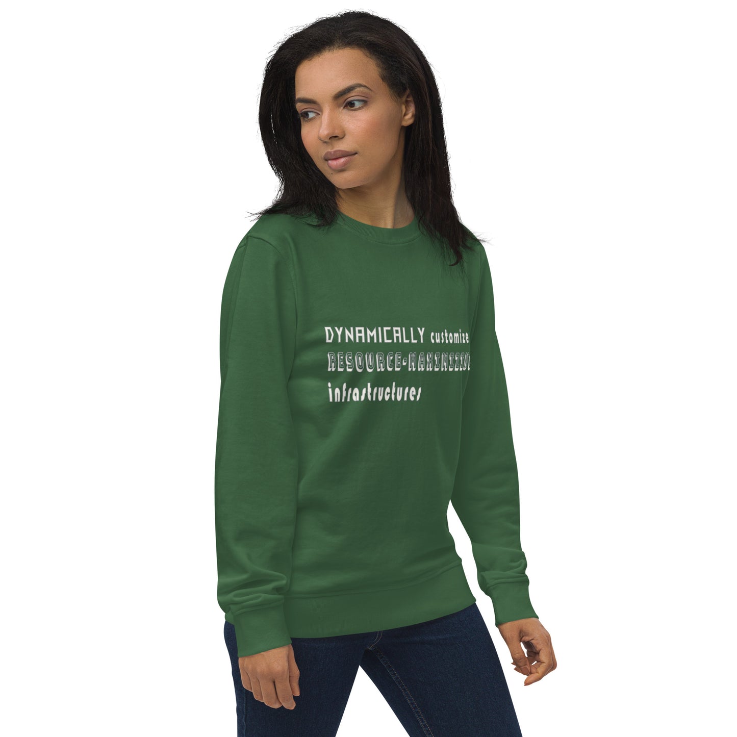 Dynamically Customize Infrastructure Office Fun Unisex Organic Sweatshirt
