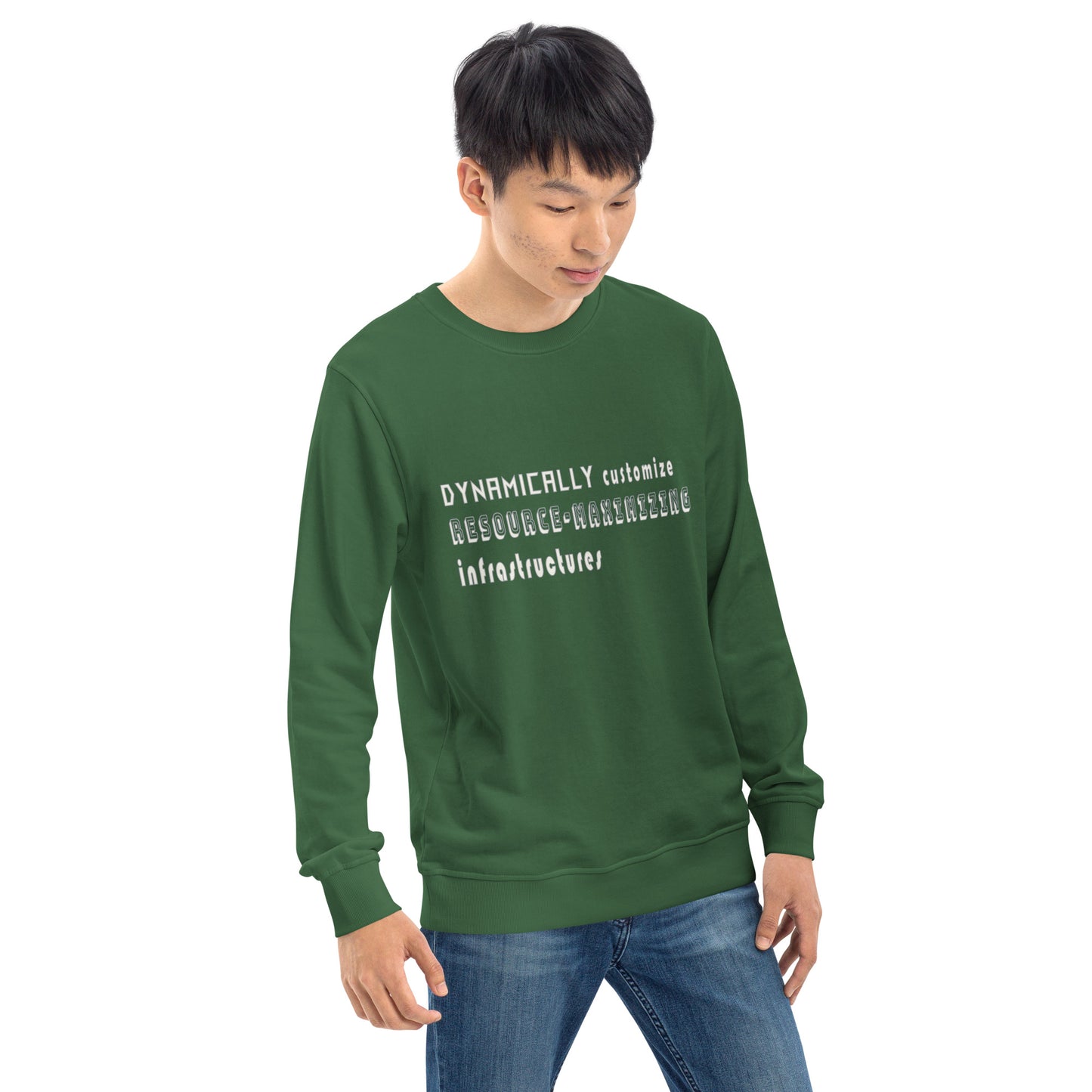 Dynamically Customize Infrastructure Office Fun Unisex Organic Sweatshirt
