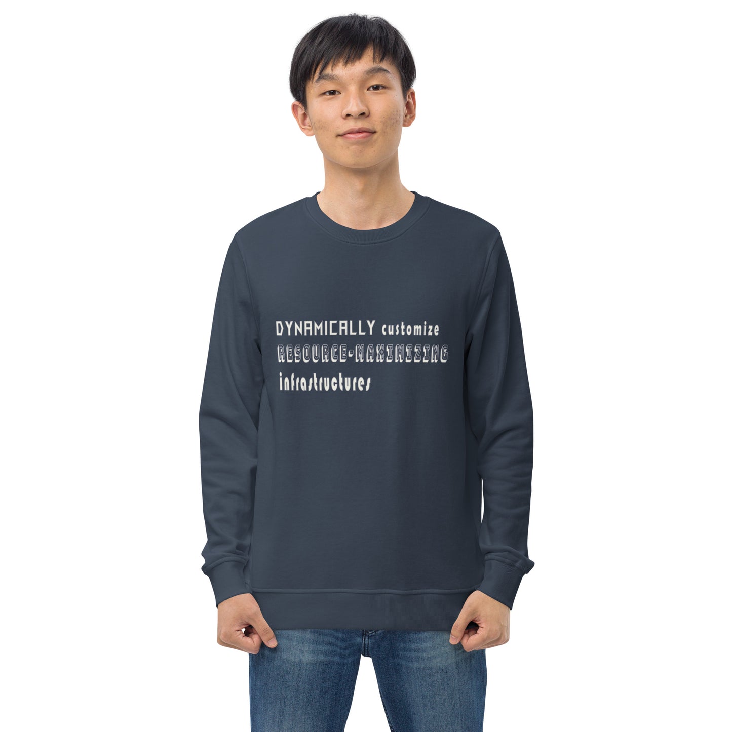 Dynamically Customize Infrastructure Office Fun Unisex Organic Sweatshirt