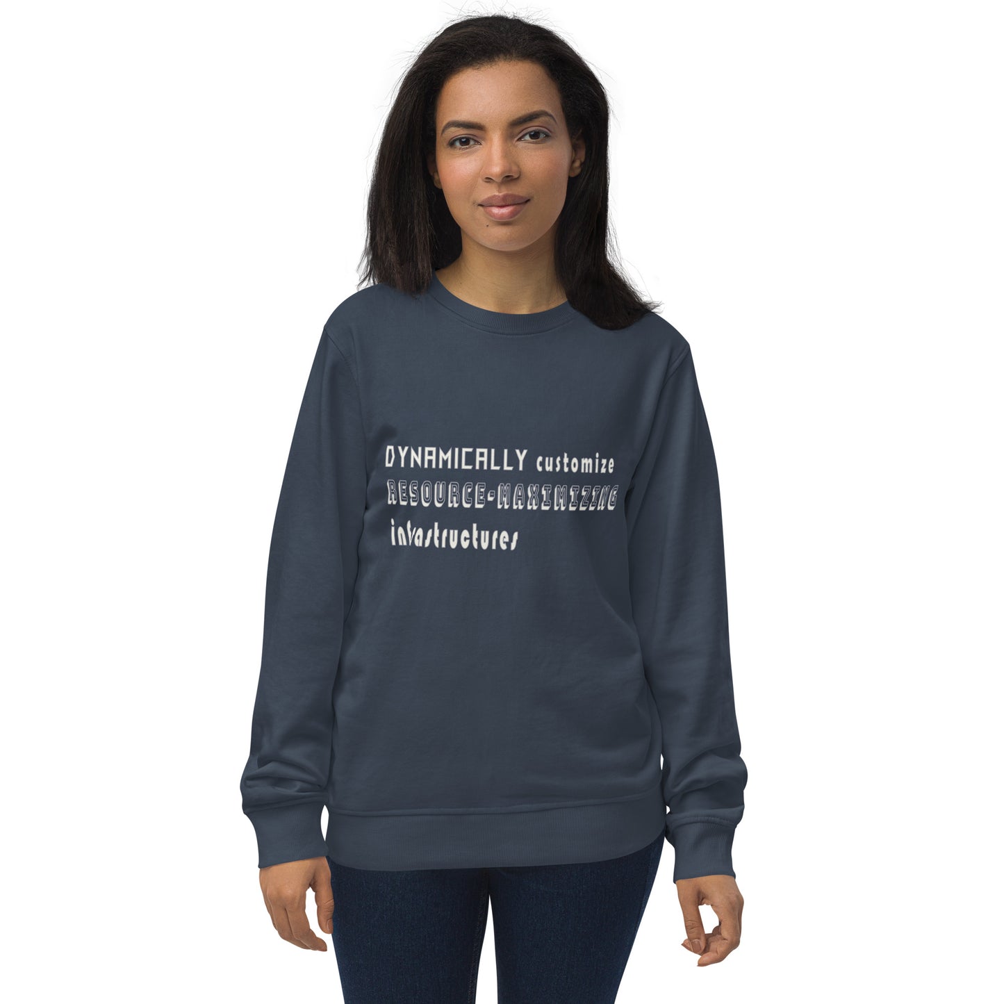 Dynamically Customize Infrastructure Office Fun Unisex Organic Sweatshirt