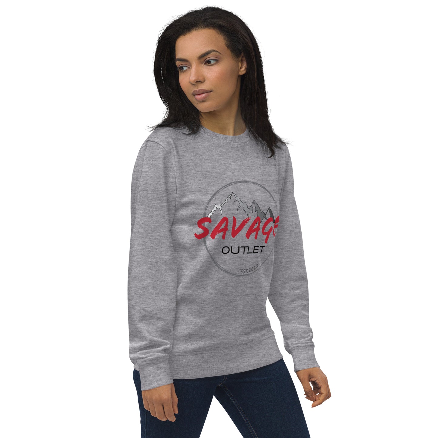 Savage Logo Standard Unisex Organic Sweatshirt