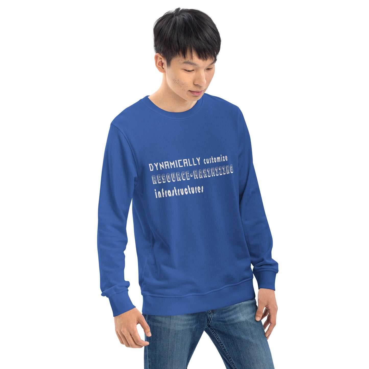 Dynamically Customize Infrastructure Office Fun Unisex Organic Sweatshirt