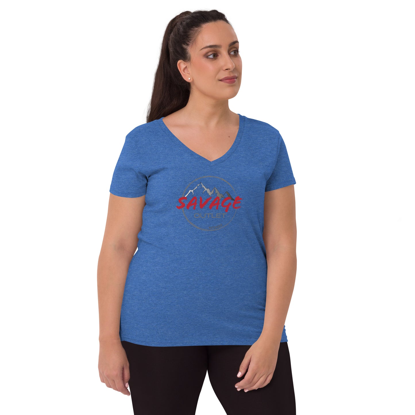 Savage Logo Women’s Recycled Soft V-neck T-shirt