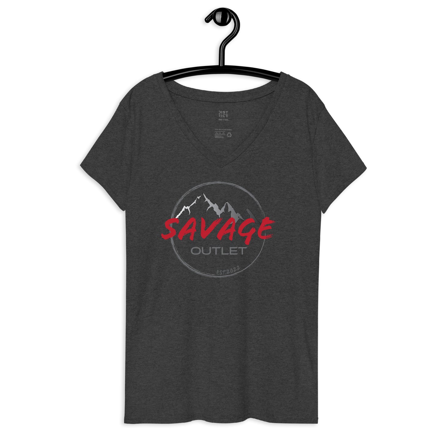 Savage Logo Women’s Recycled Soft V-neck T-shirt
