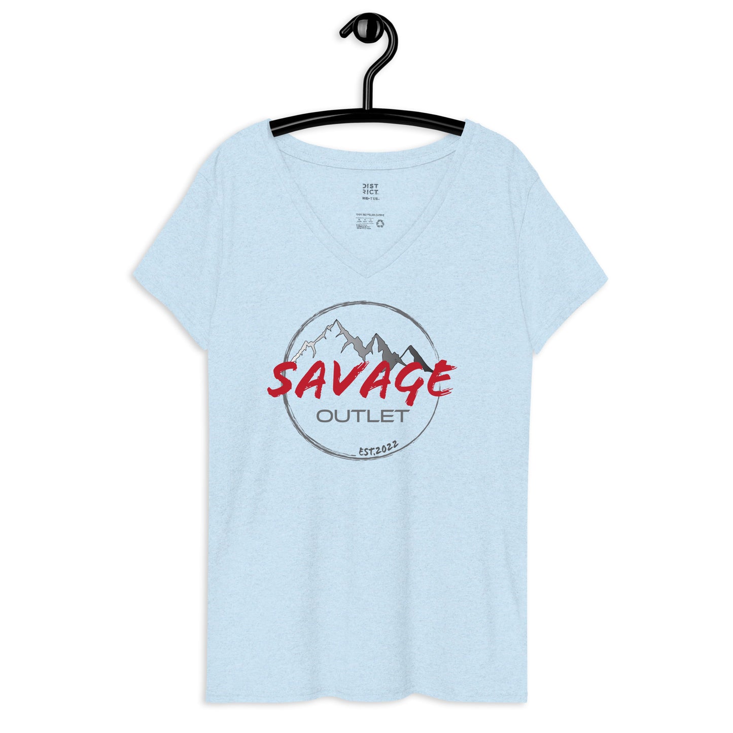Savage Logo Women’s Recycled Soft V-neck T-shirt