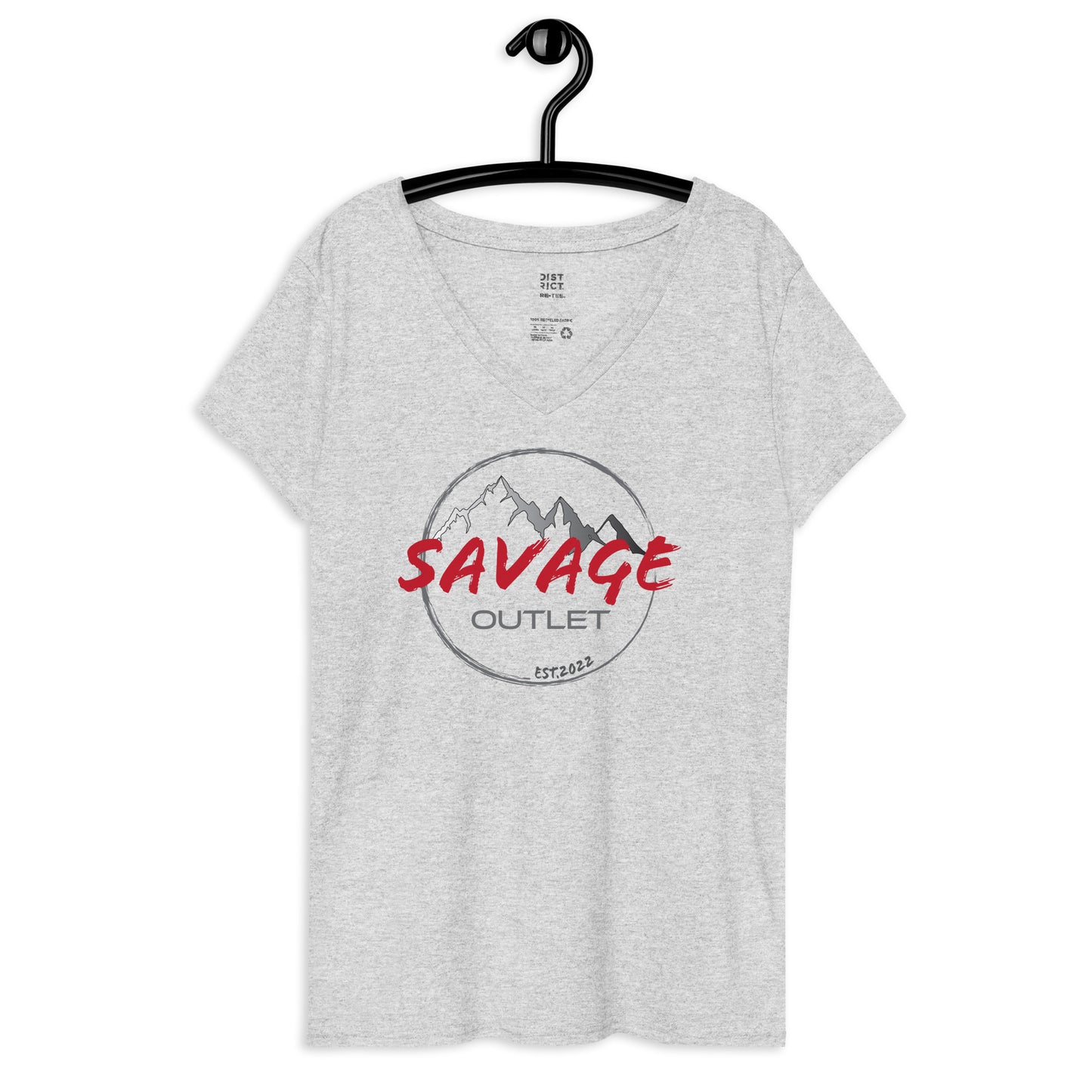 Savage Logo Women’s Recycled Soft V-neck T-shirt