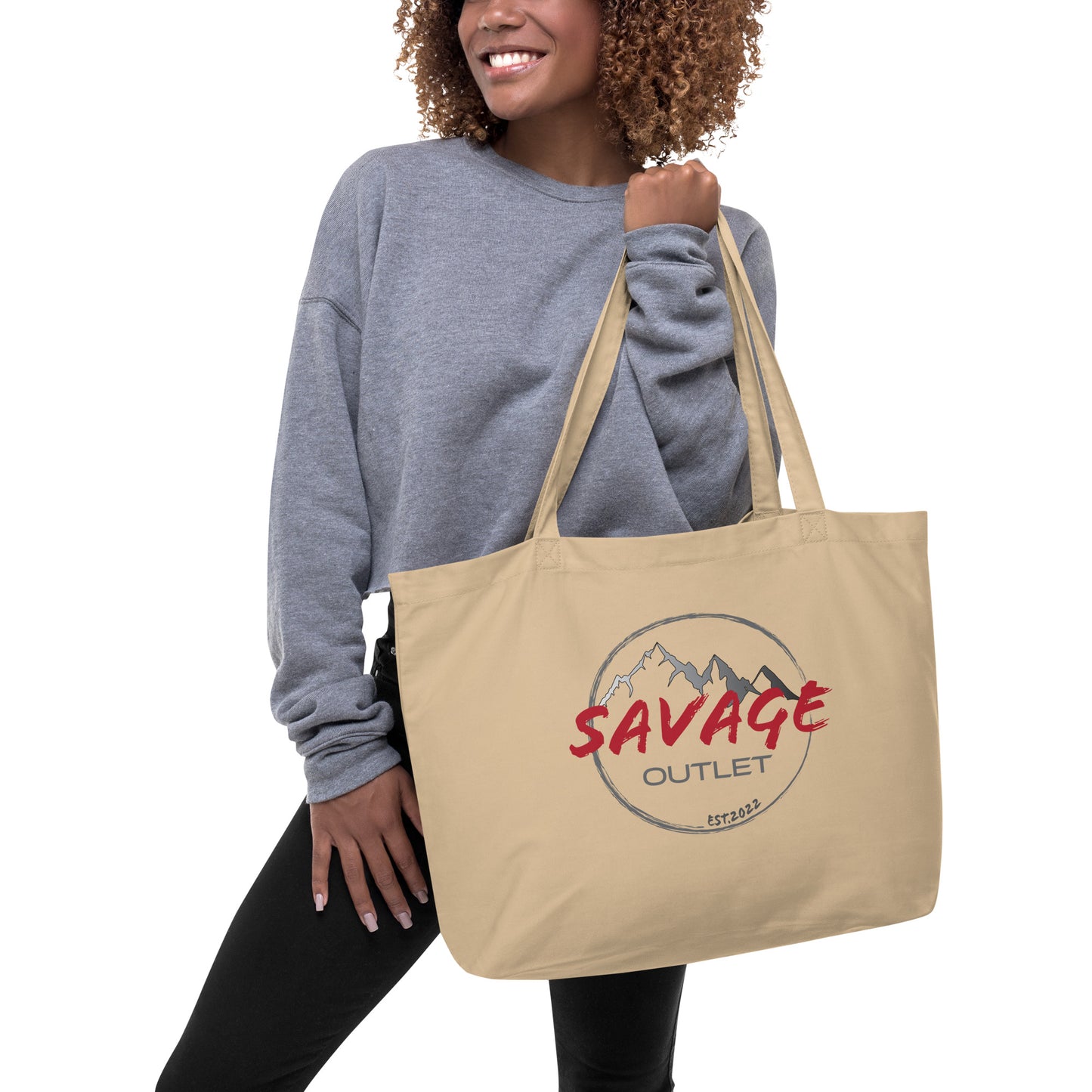 Savage Logo Large Organic Tote Bag