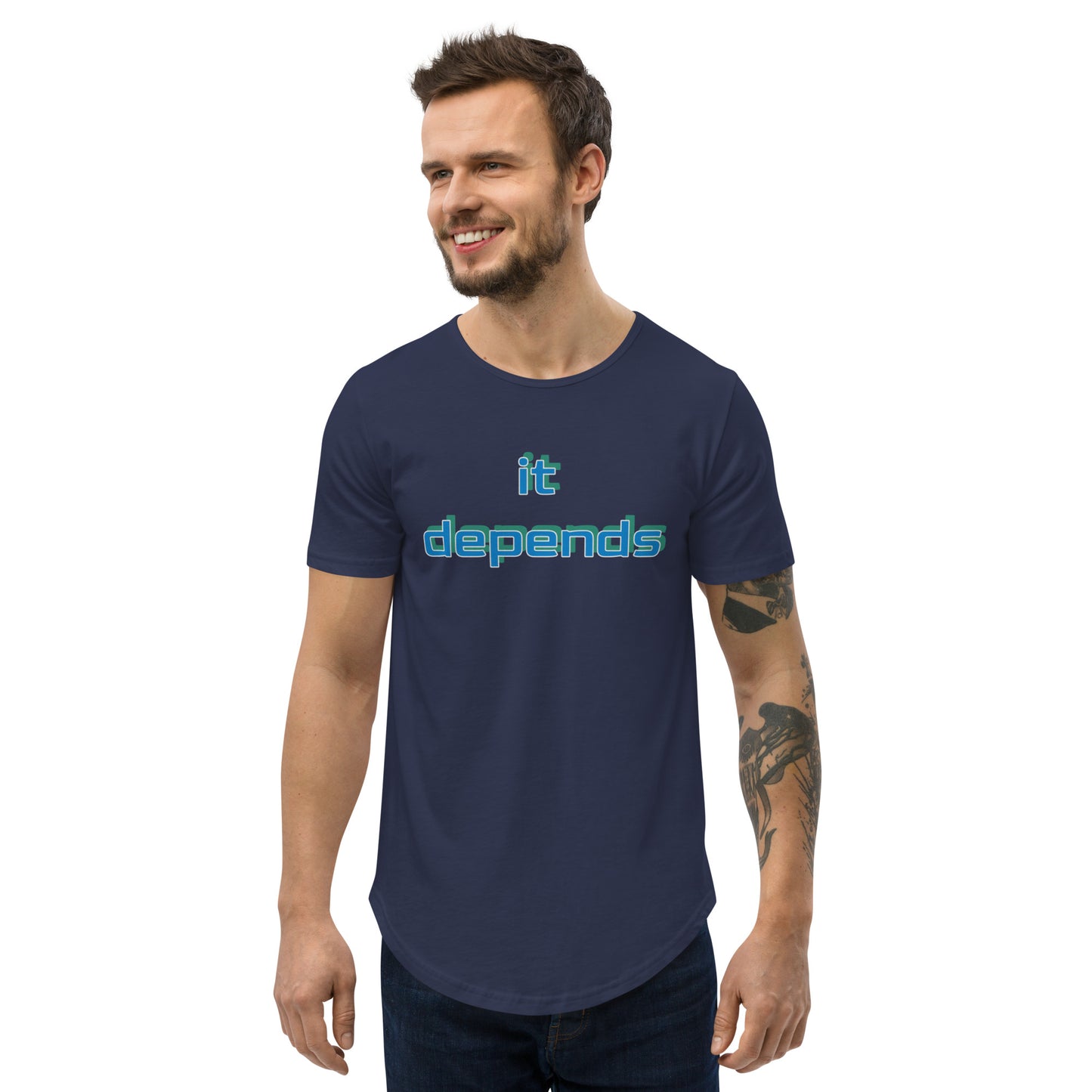 Men's Curved Hem T-Shirt