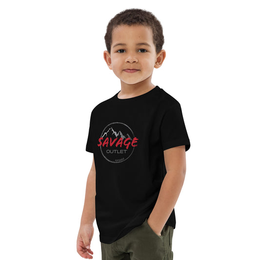 Savage Logo Organic Cotton Kids T-shirt