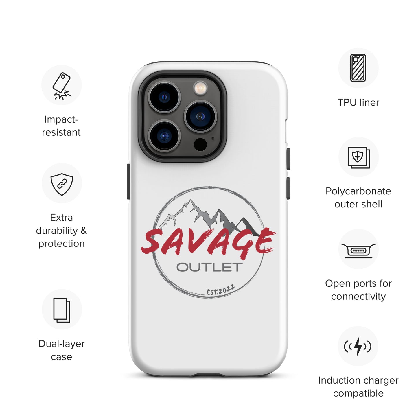 Savage Logo Tough iPhone Case, Multiple models