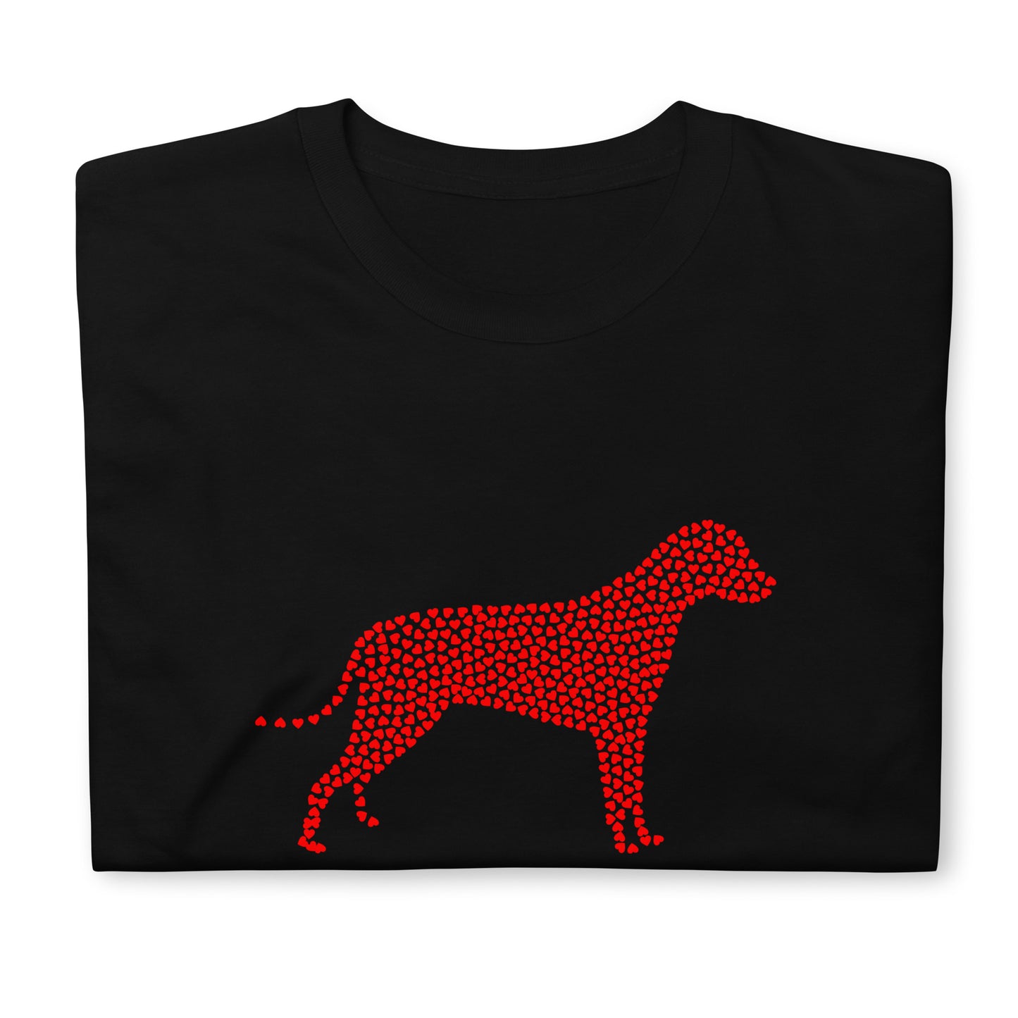 Valentine`s Day Dog of Hearts Unisex T-Shirt