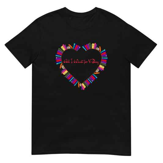 Valentine`s Day Book Lover Unisex T-Shirt