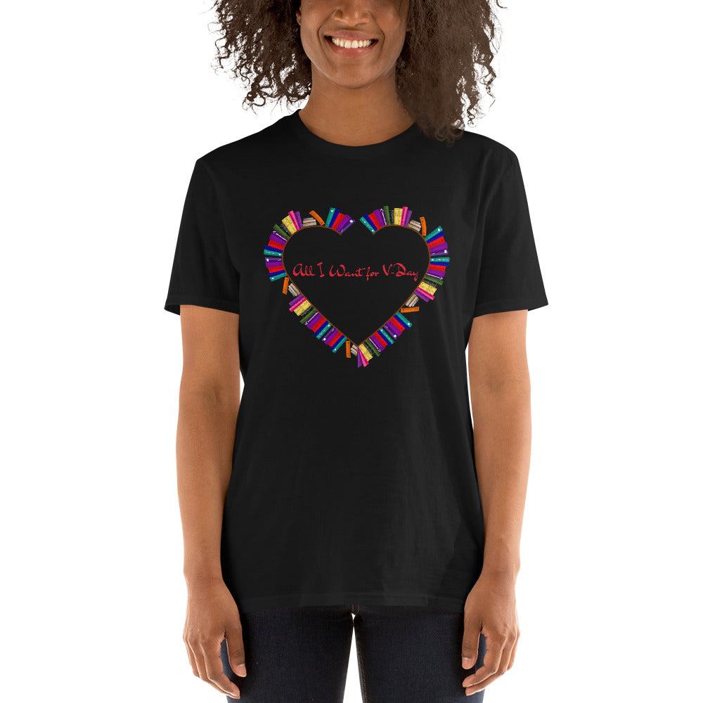 Valentine`s Day Book Lover Unisex T-Shirt