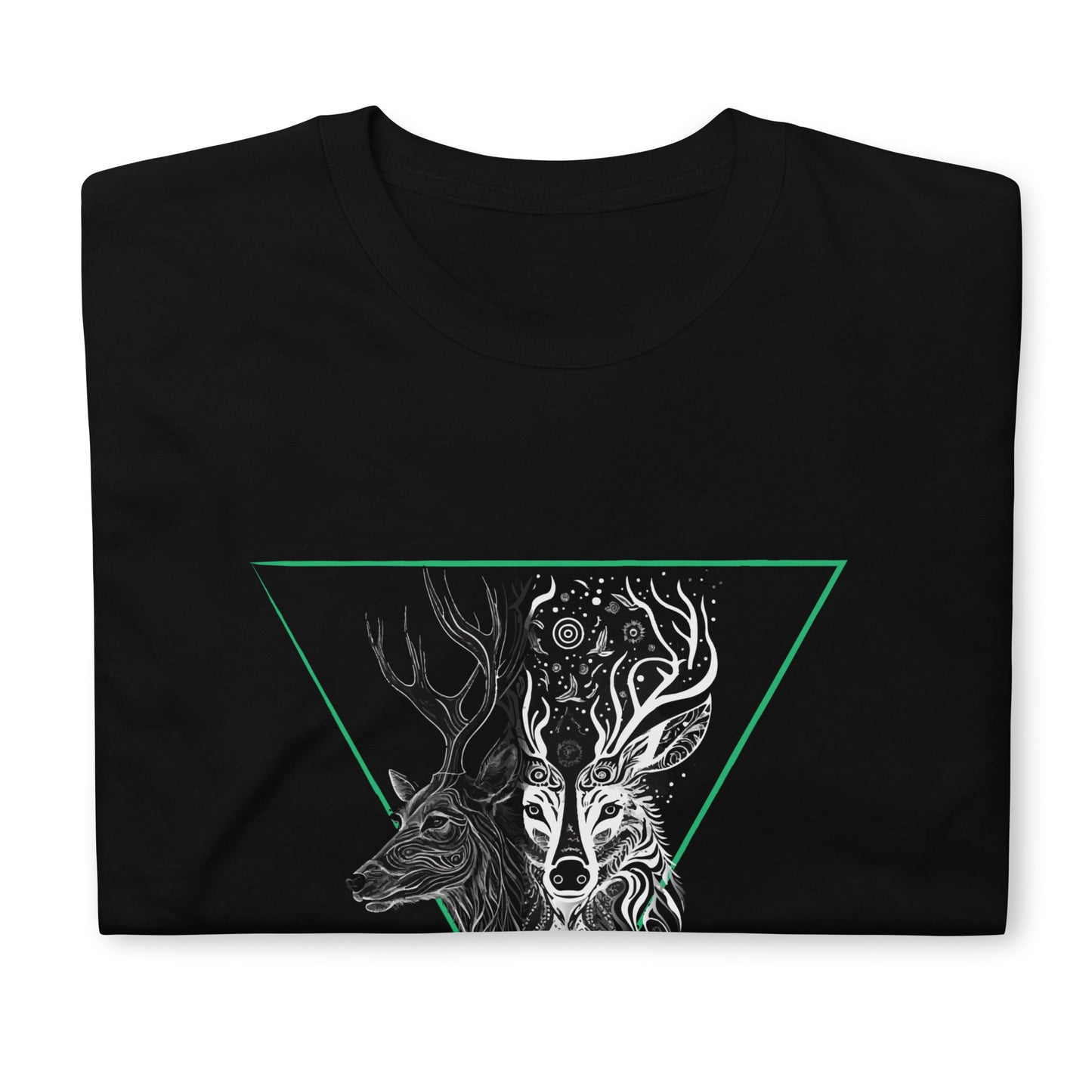 Mystical Deer Unisex T-shirt- Green